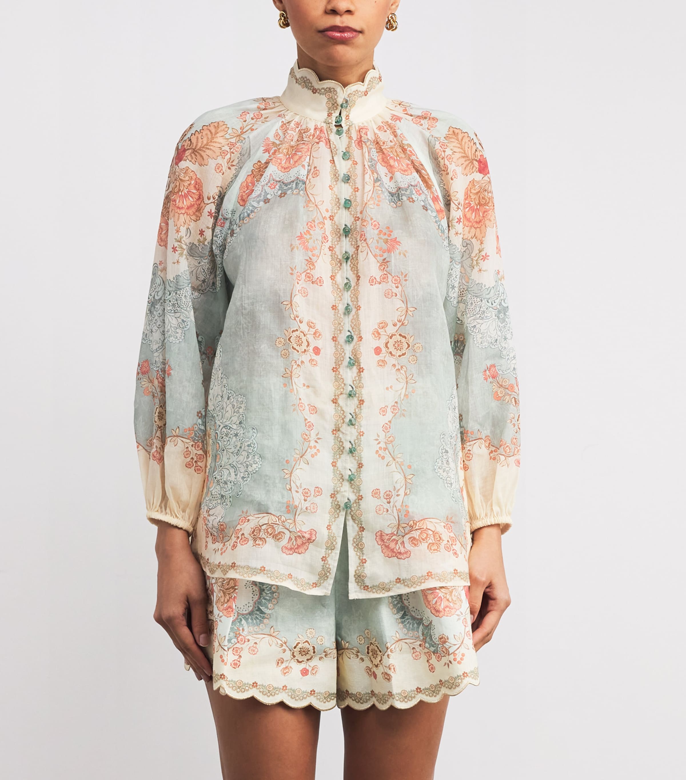 Floral Daylight Blouse WLLPAPR FLRL MNTWPFM Image 3