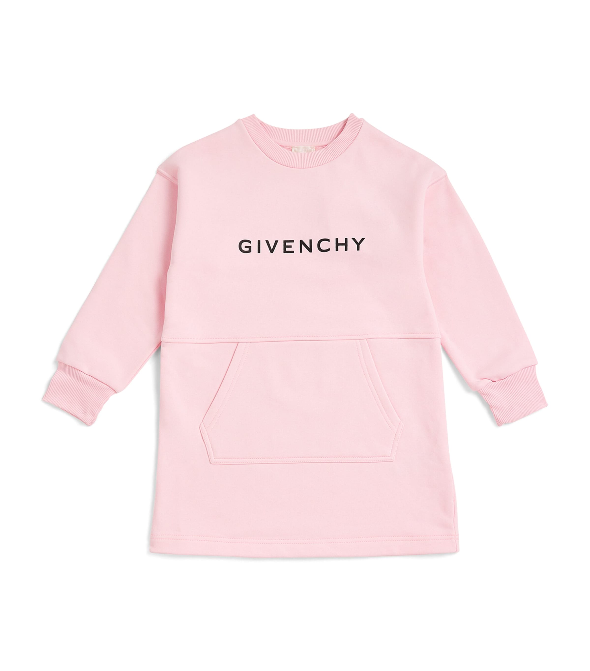 Givenchy Kids' Cotton-blend Logo Dress In Pink