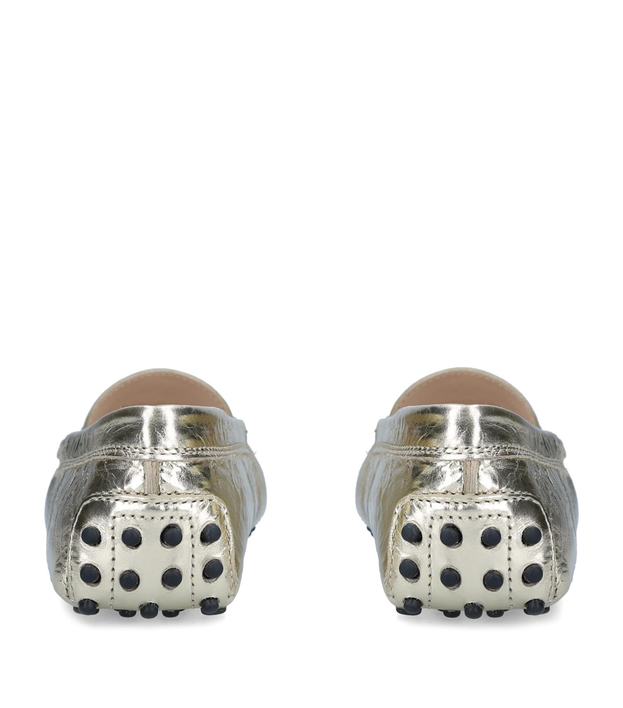 Leather Gommino Driving Shoes GOLD Image 2