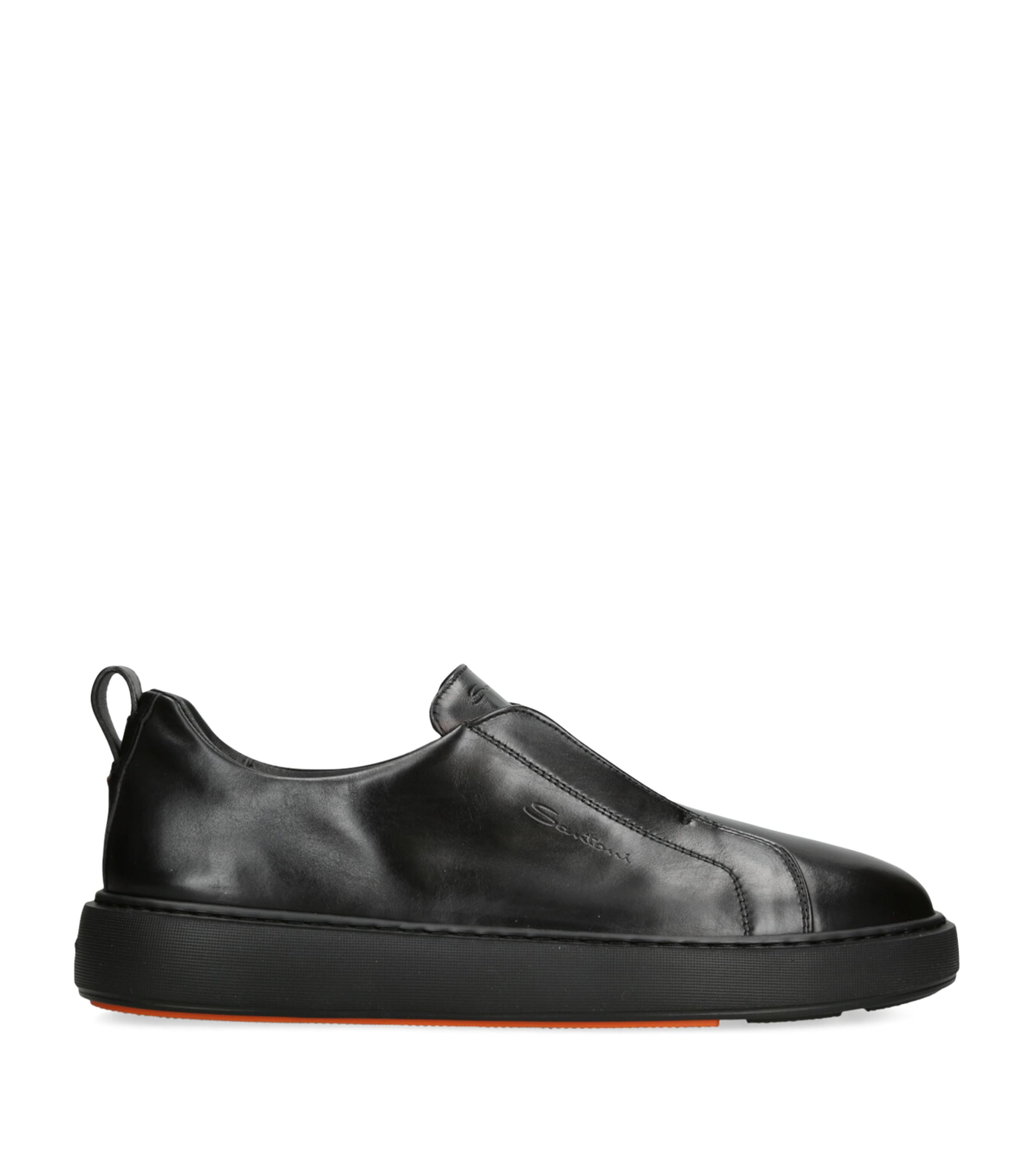 スニーカー SANTONI CLEAN SNEAKERS IN GRAINY LEATHER Santoni Leather Clean Icon Sneakers | Harrods US