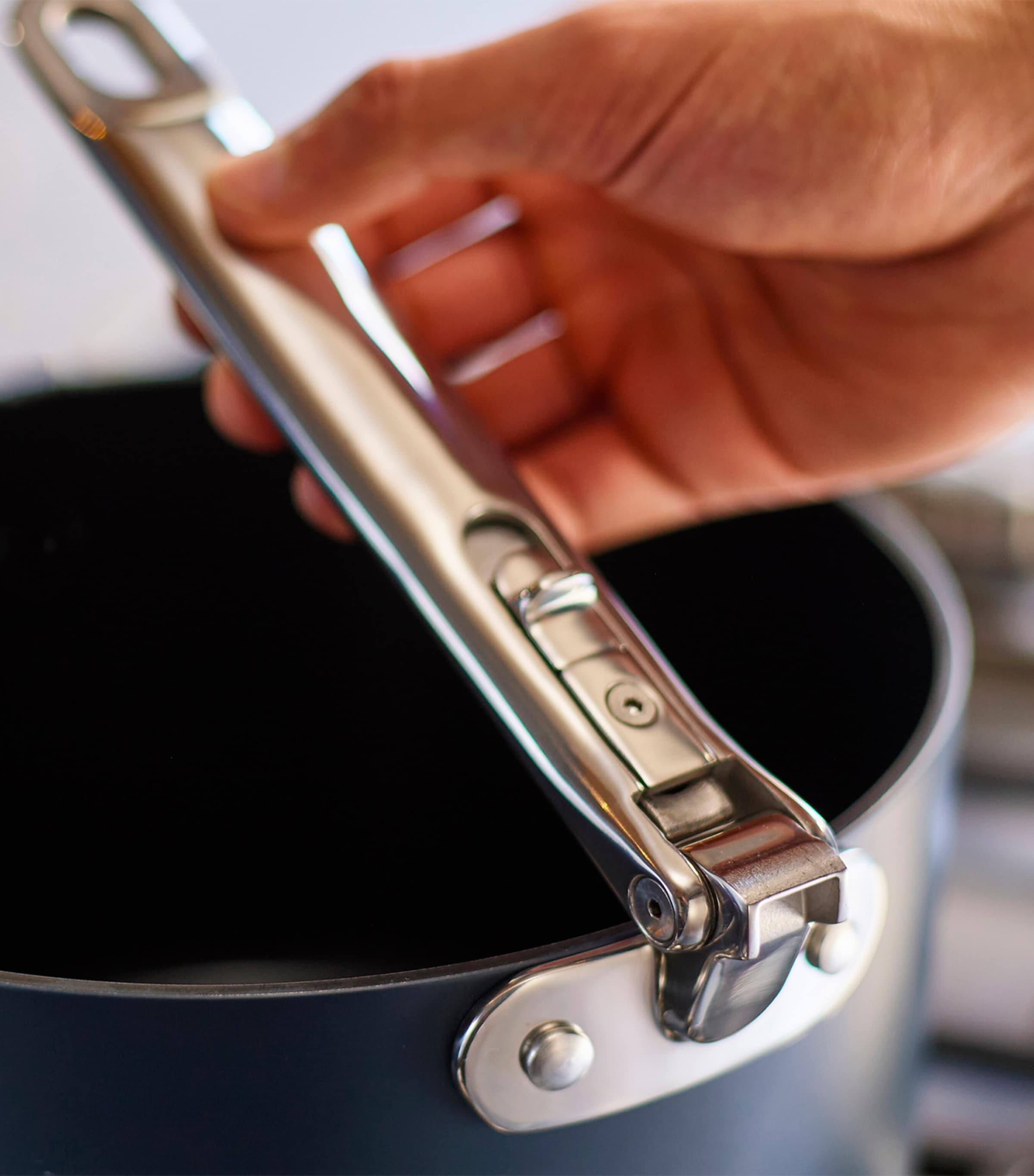 Non-Stick Saucepan with Lid (15cm) MIDNIGHT BLUE Image 3