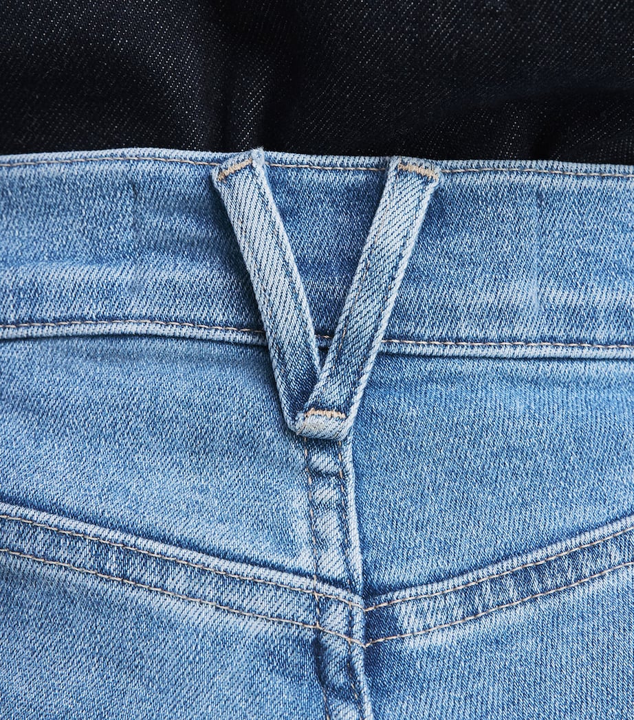Veronica Beard Womens Jesse High-Rise Ultra-Flared Jeans Big Splash Image 3