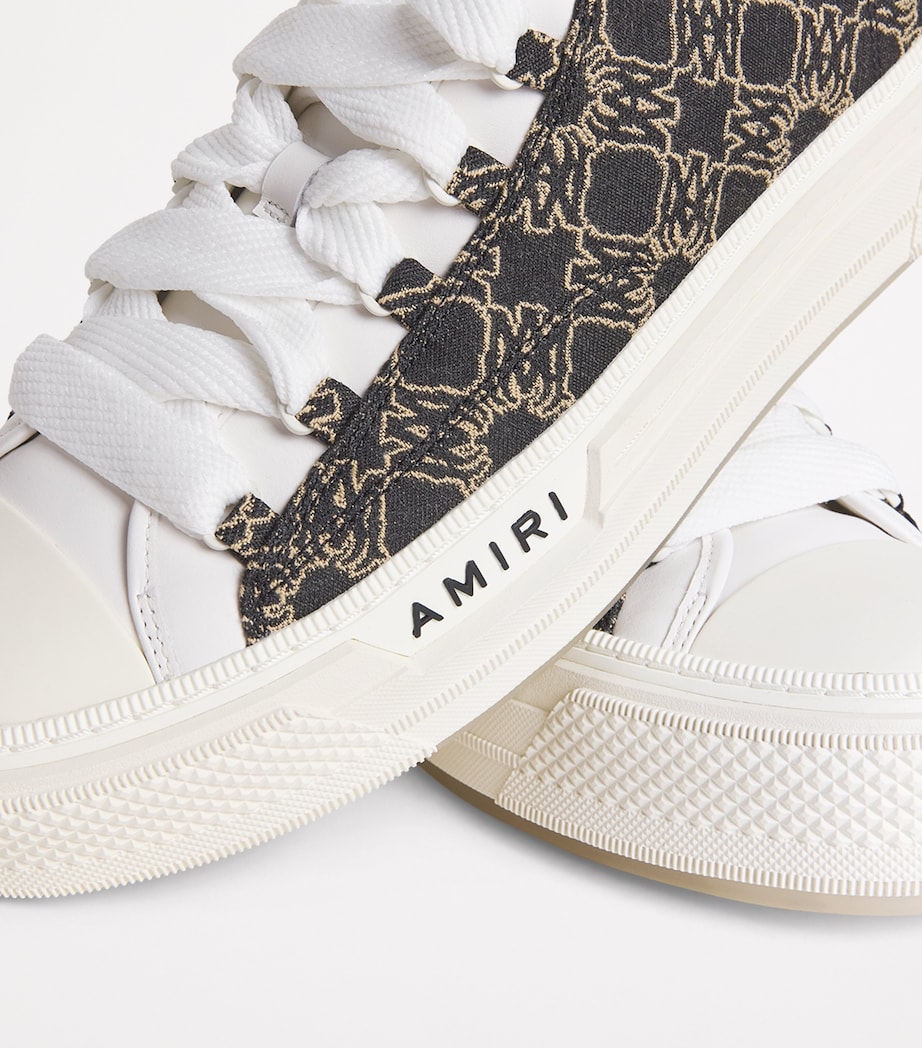AMIRI Mens MA Quad Jacquard Court Sneakers Black Image 7