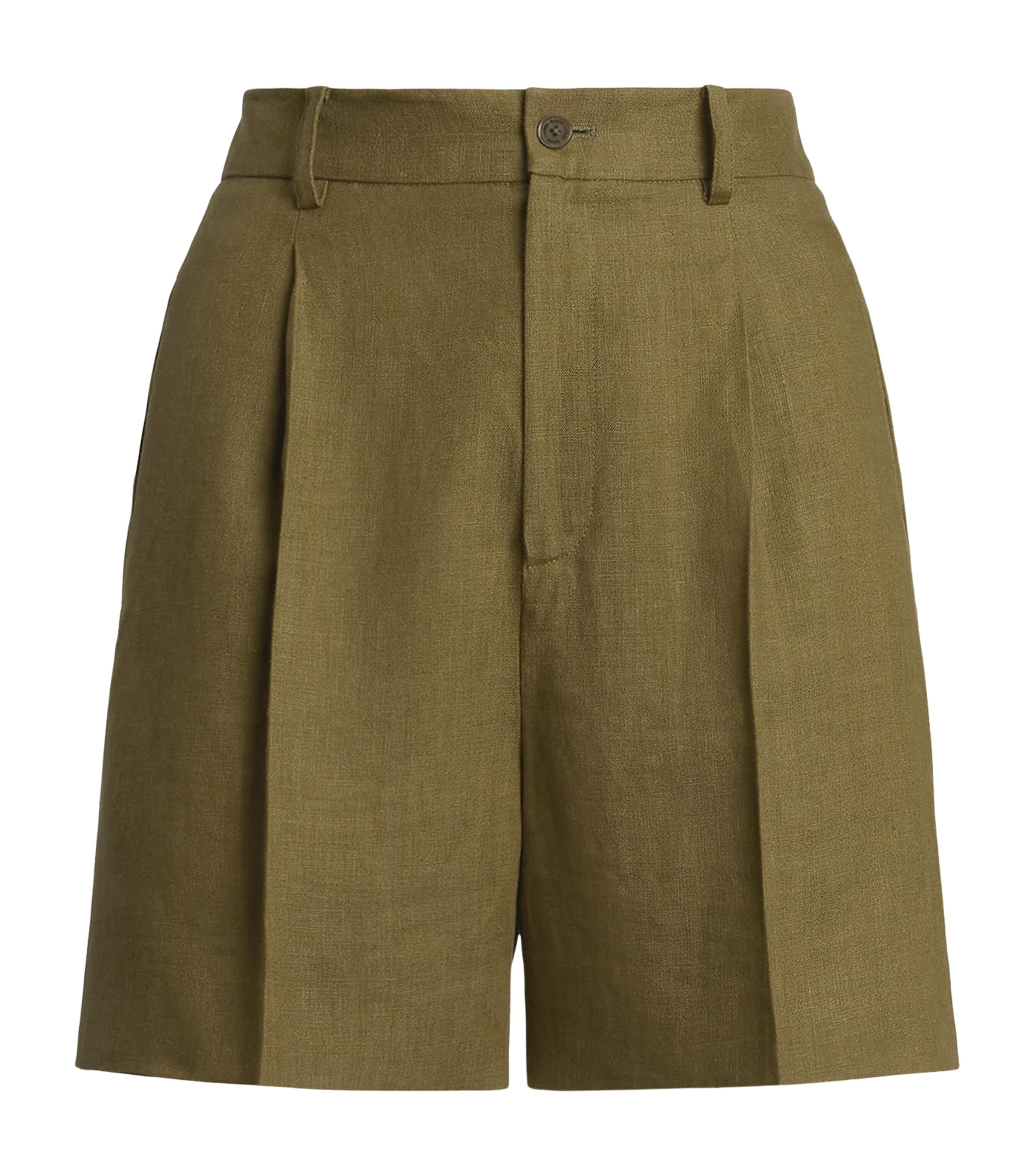 Polo Ralph Lauren Linen Tracy Shorts In Green