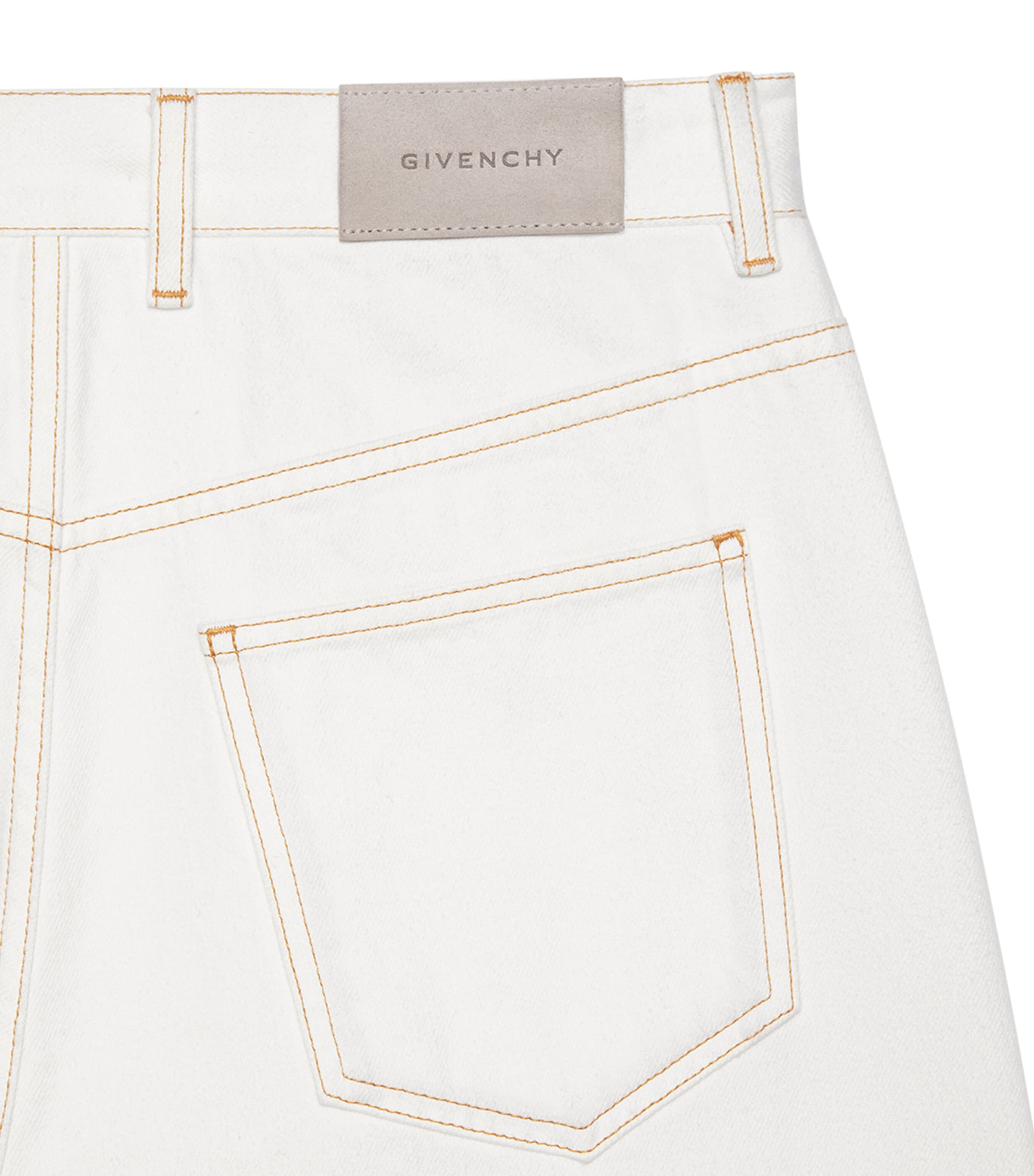 Silk Barrel-Leg Trousers WHITE Image 5
