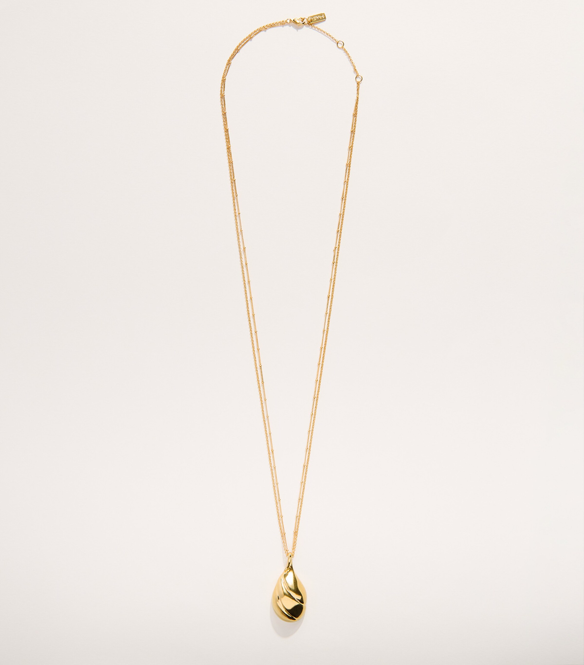 Chloé Mirror Pendant Necklace Gold Silver Image 2