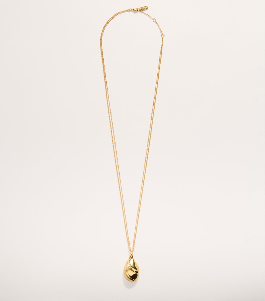 Chloé Mirror Pendant Necklace Gold Silver Image 2