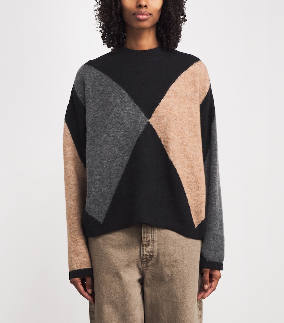 Wool-Blend Sabrina Sweater MULTI Image 3