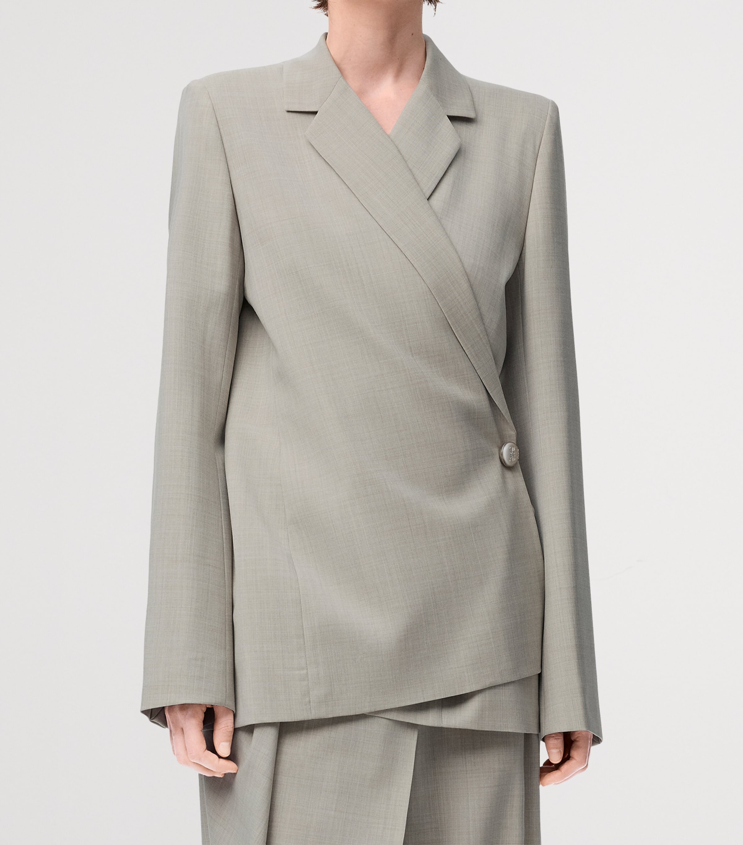 LOEWE Wool Side-Button Blazer | Harrods US