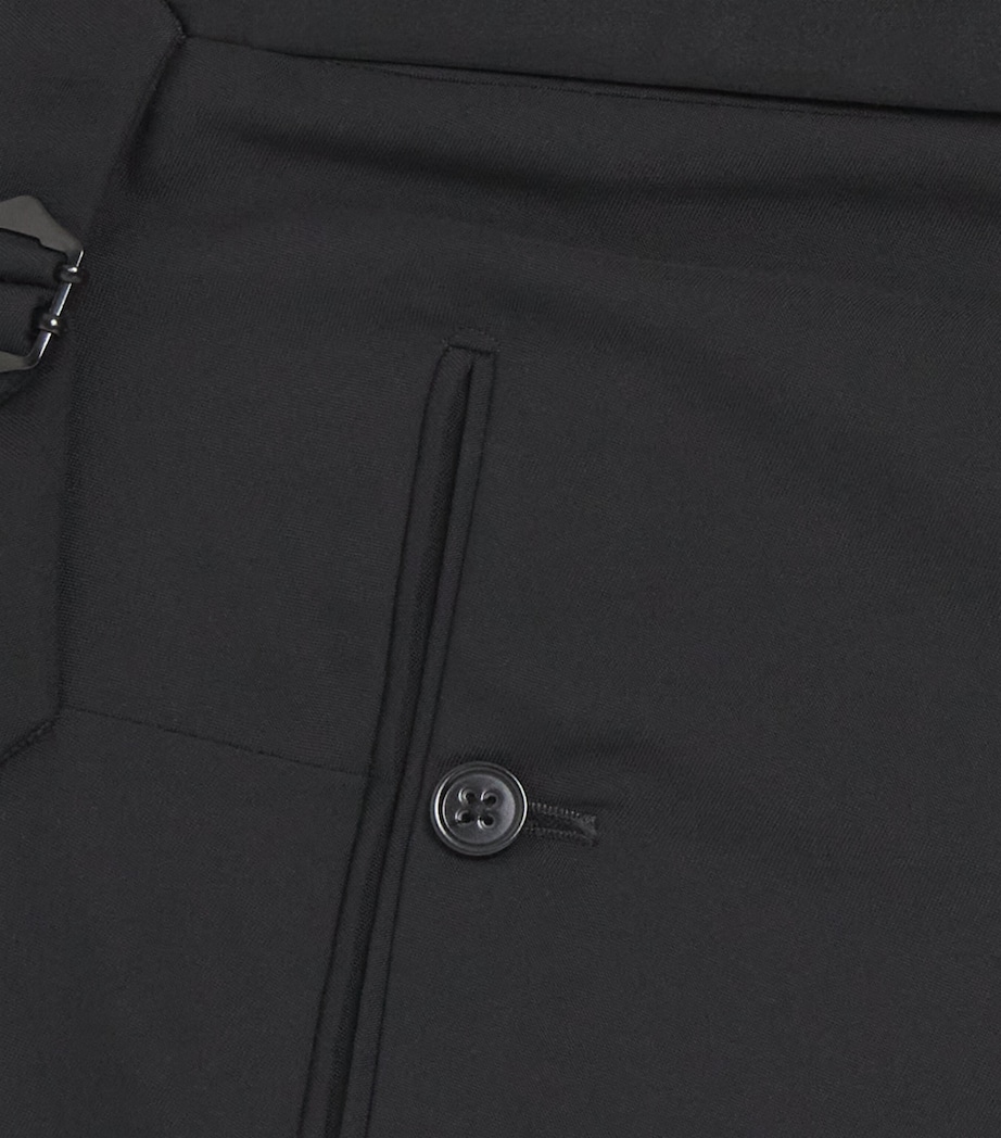 Wool Gregory Tuxedo Trousers BLACK Image 5