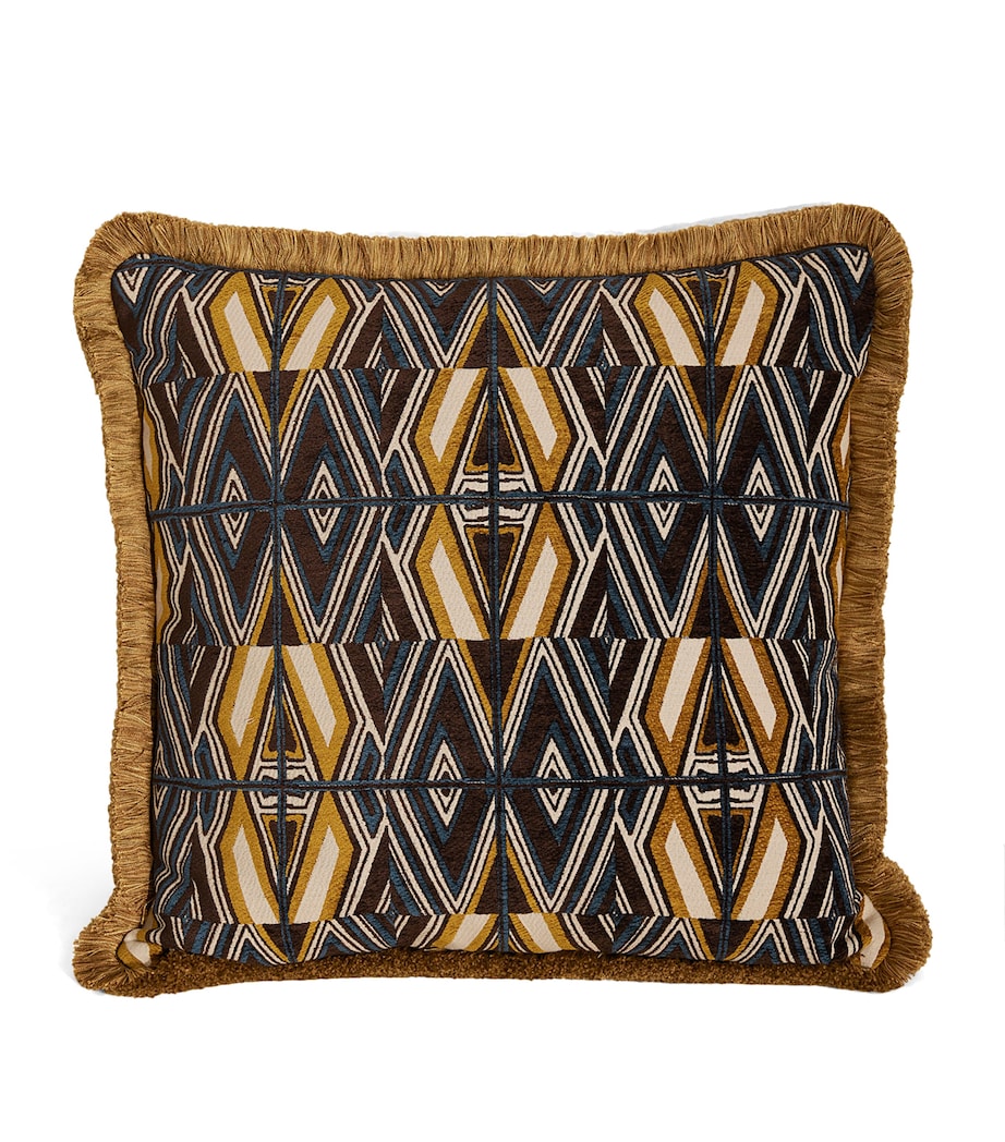 Soho Home Jacquard Aspen Square Cushion (50cm x 50cm) Yellow Image 1