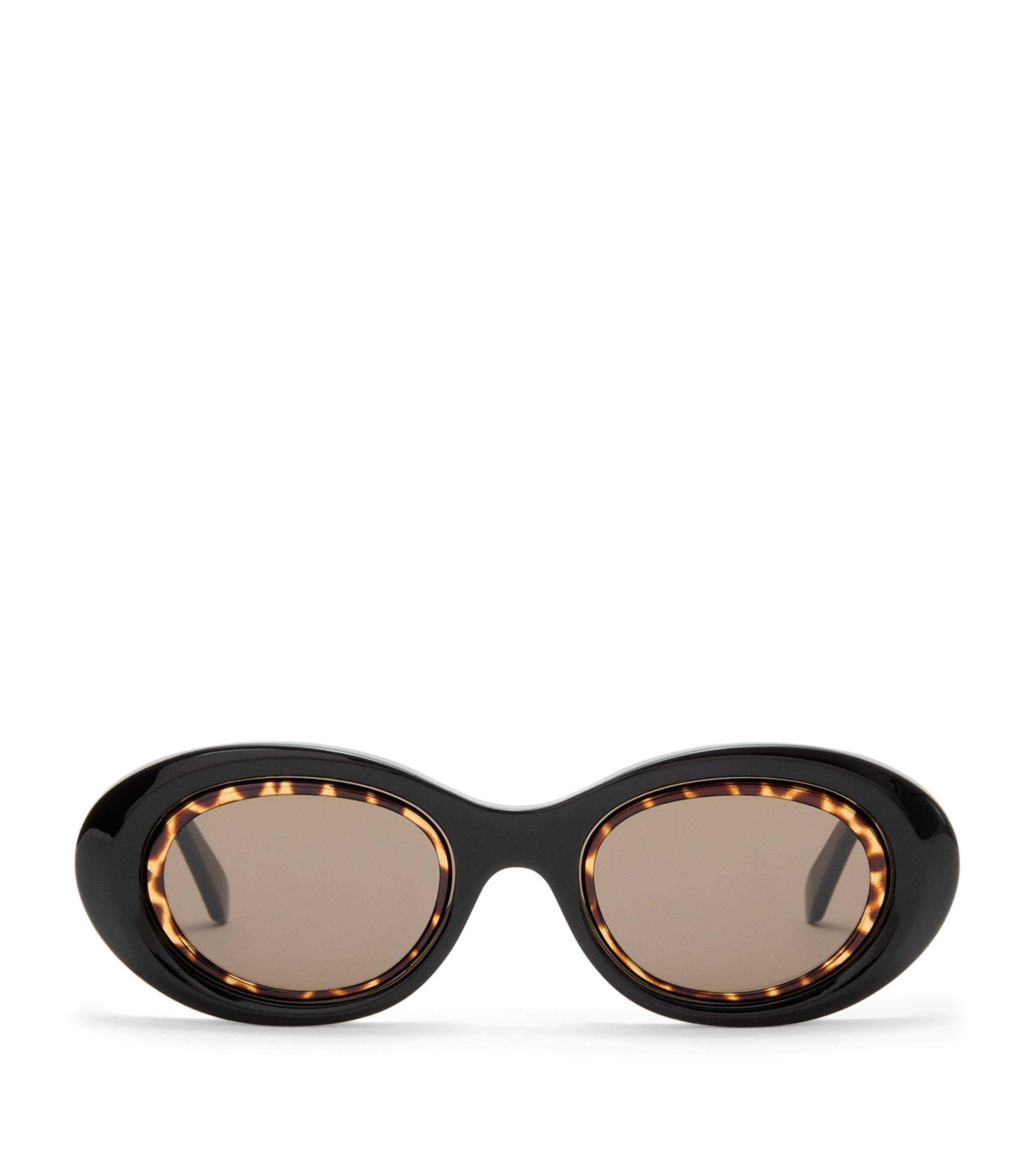 Mini Anagram Oval Sunglasses BLACK Image 1