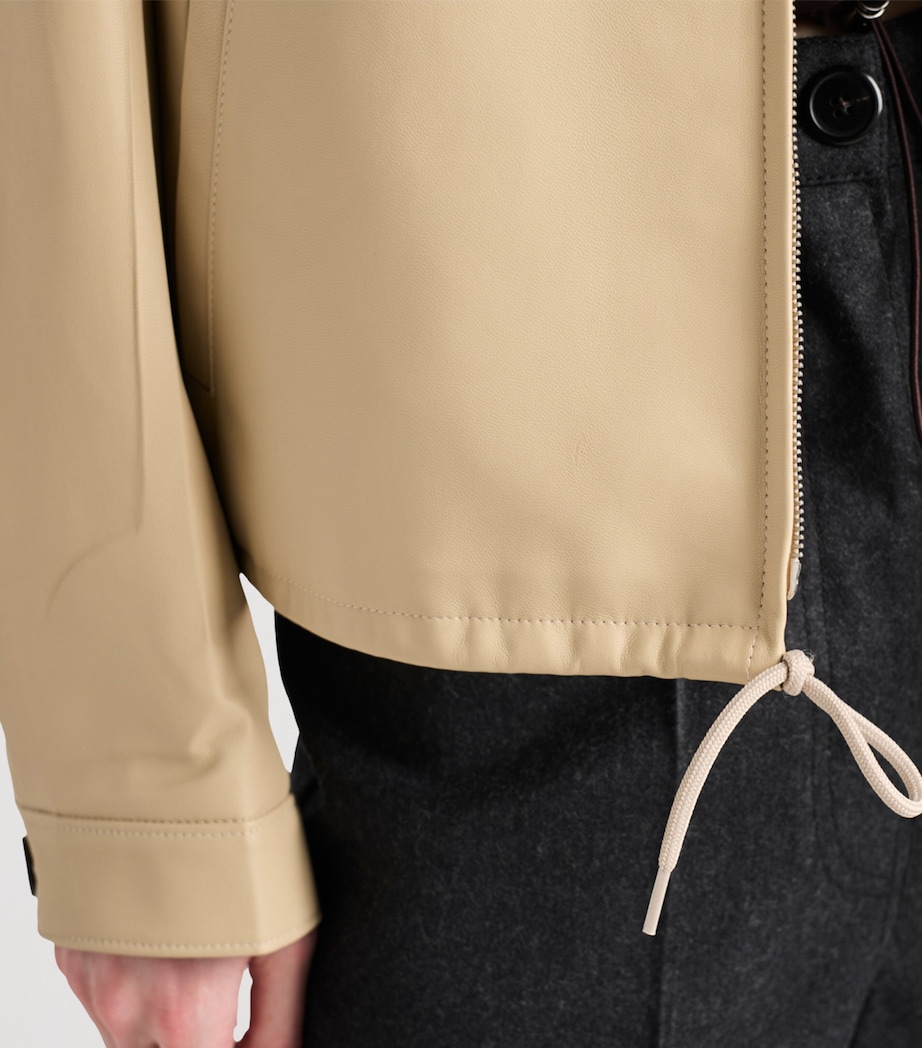 Zipped Leather Jacket F0036 Image 4