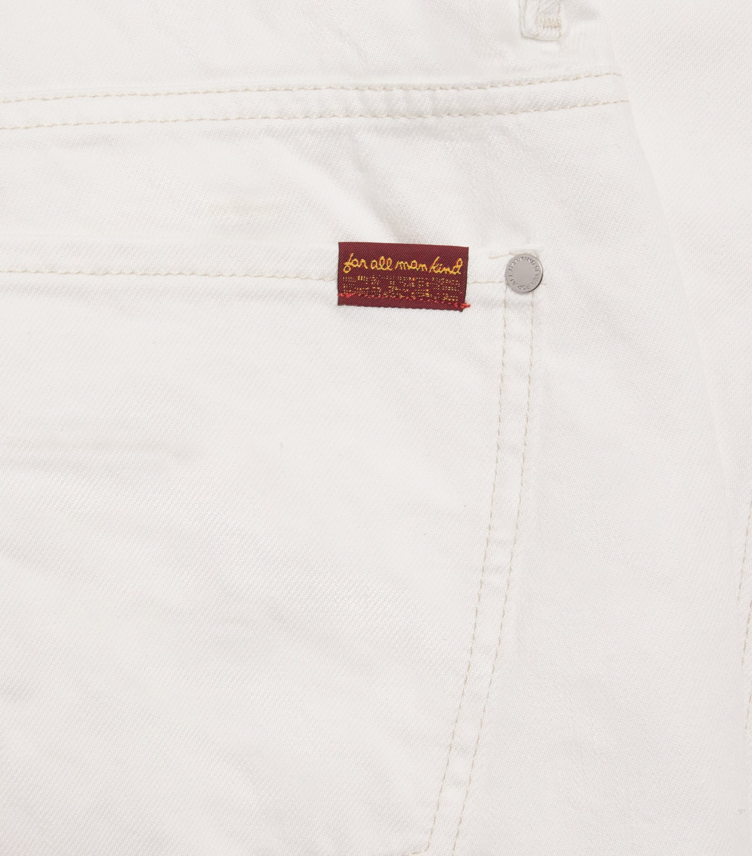 7 For All Mankind Mens Wide-Leg Jeans White Image 6