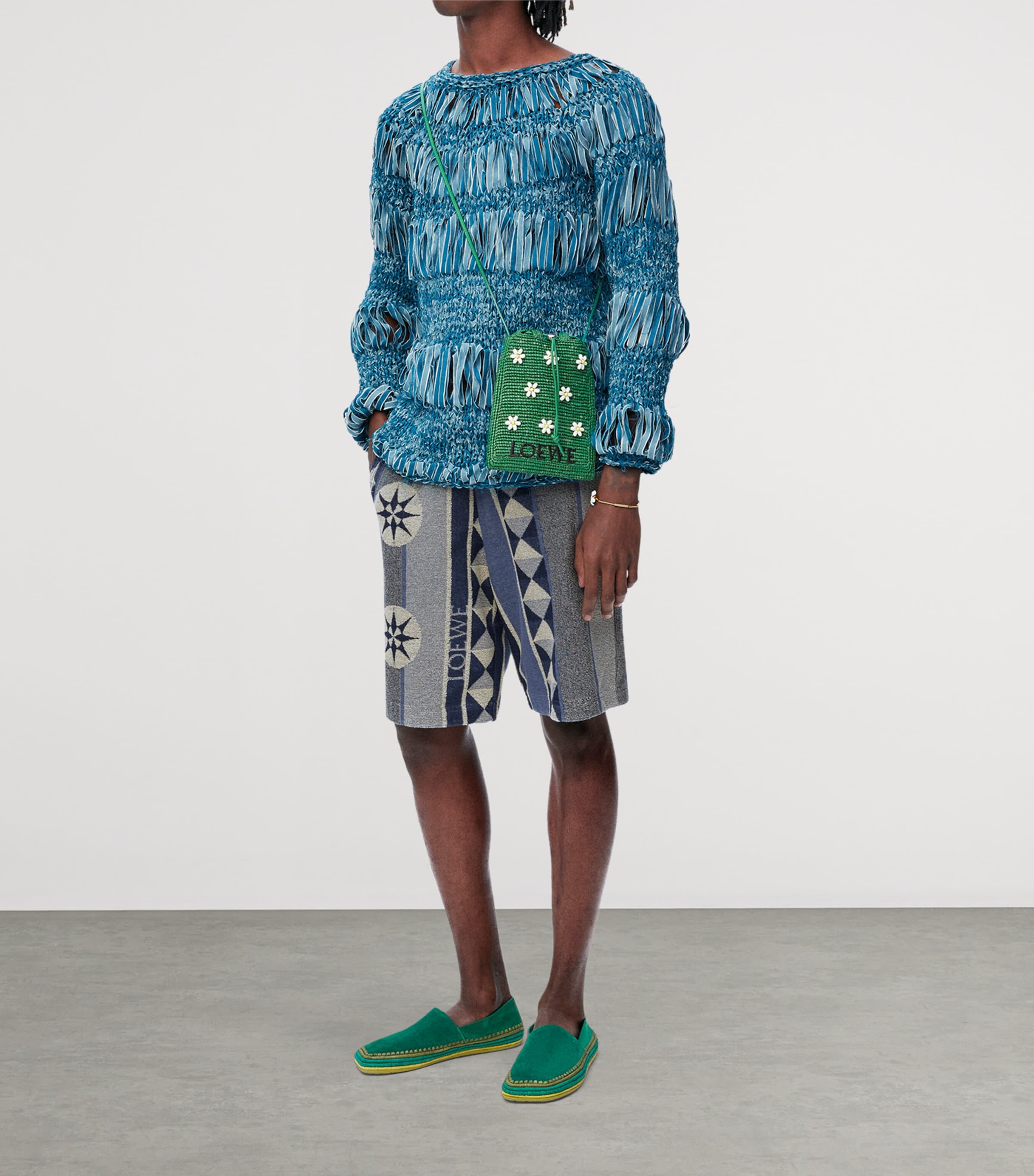 LOEWE x Paula's Ibiza Cotton-Blend Printed Shorts | Harrods US