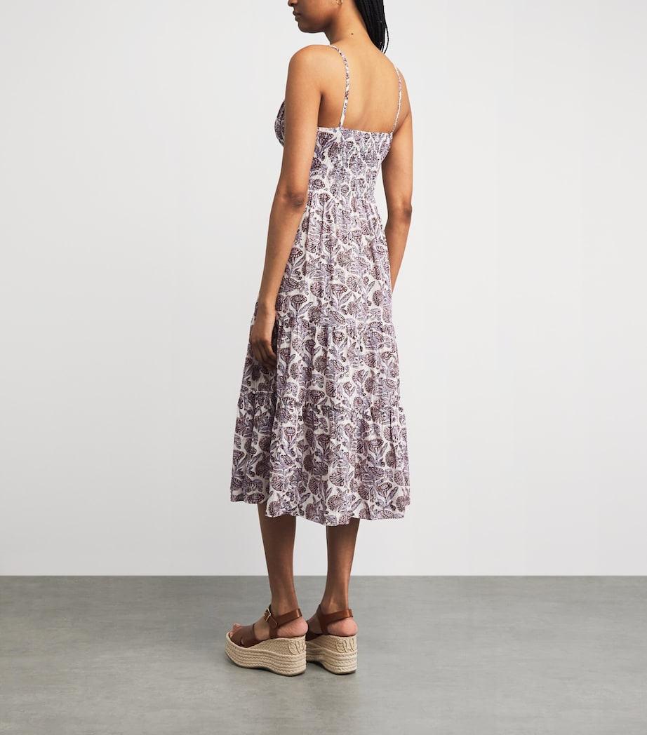floral organza dress Sweet Evening Floral Organza Midi Dress S / yellow