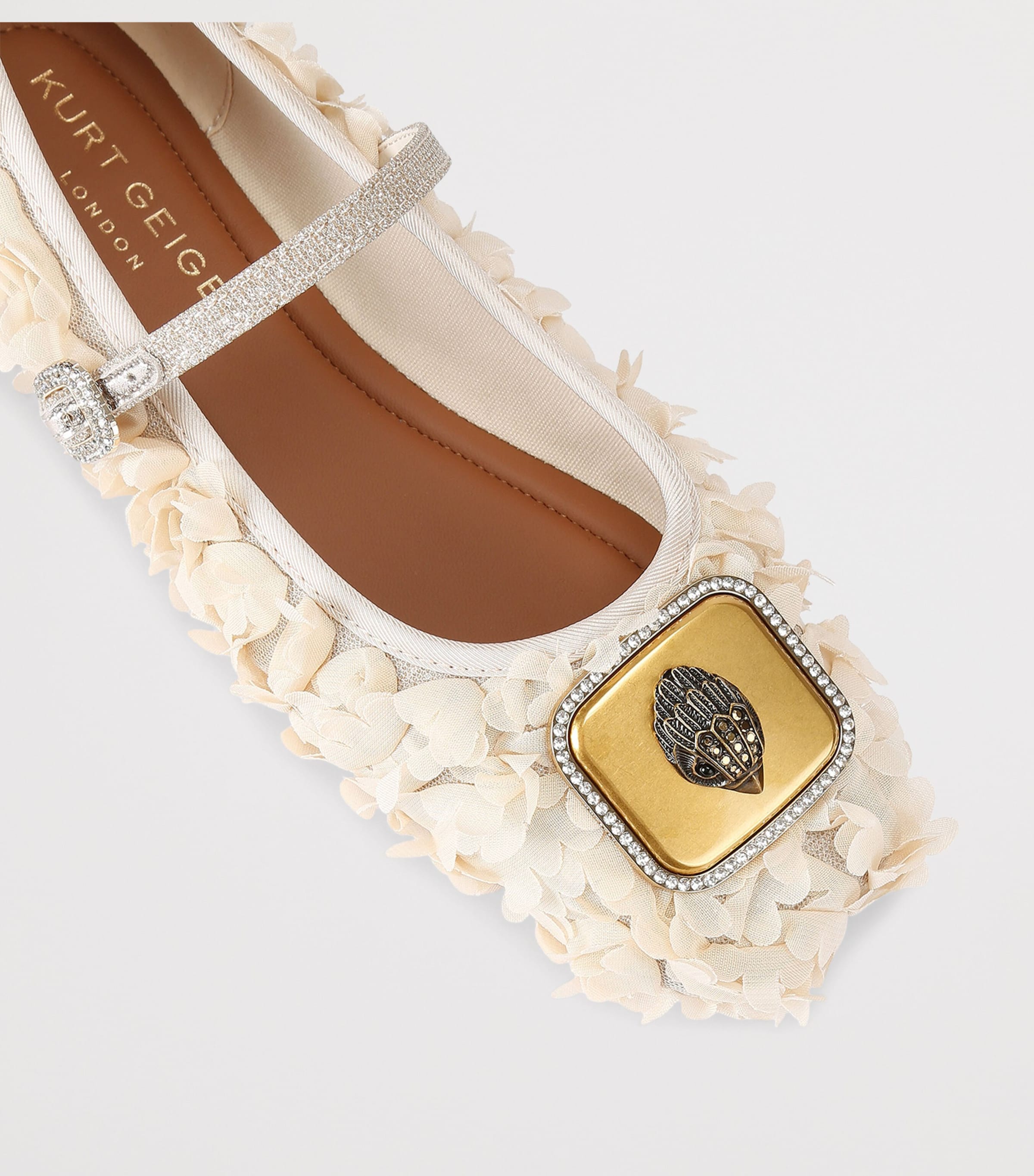 Embellished  Pimlico Ballet Flats BEIGE COMB Image 3