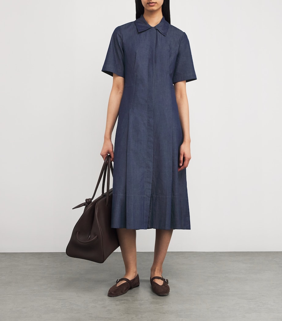 Vince Navy Denim Shirt Dress | Harrods AU Vince Navy Denim Shirt Dress | Harrods AU