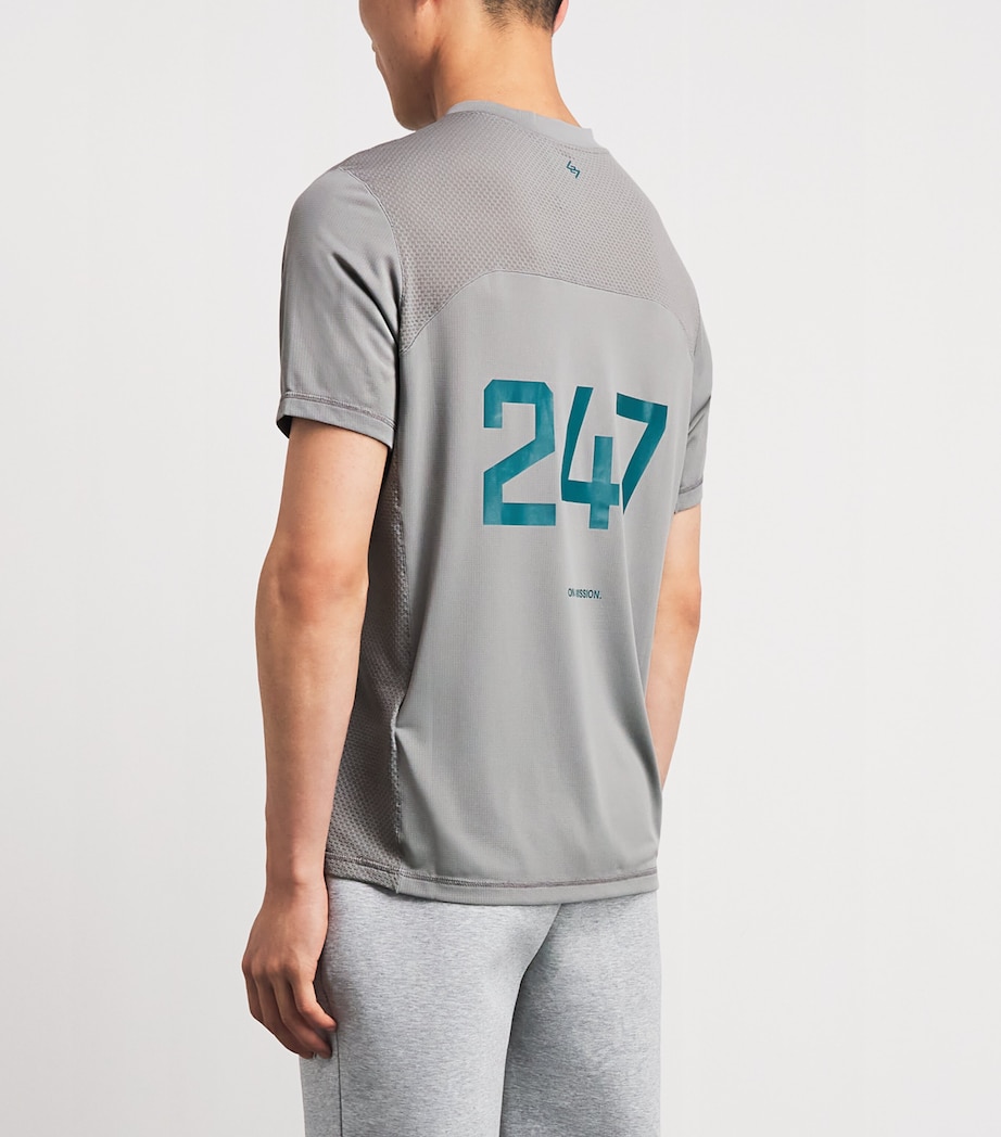 Represent 247 Mens 247 Numbers T-Shirt Graphite Gray Image 5