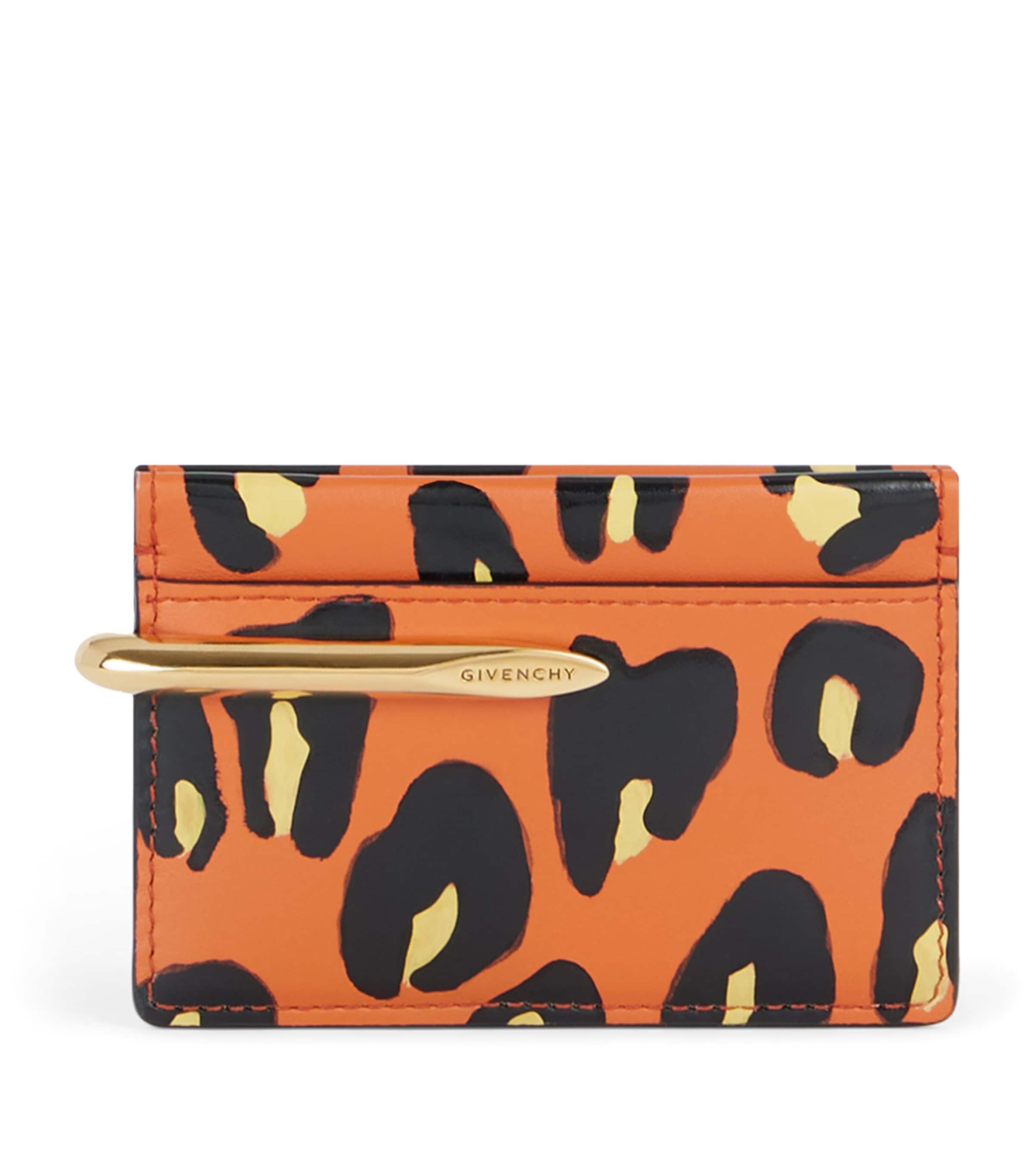 Givenchy Leather Leopard Pinch Cardholder Image 1