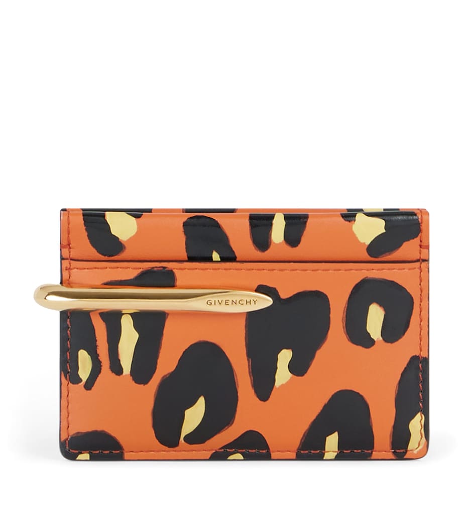 Givenchy Leather Leopard Pinch Cardholder Image 1