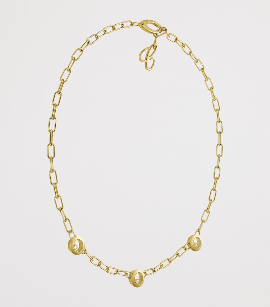 Yellow Gold and Diamond Happy Diamonds Icons Necklace 18K YELLOW GOLD Image 2