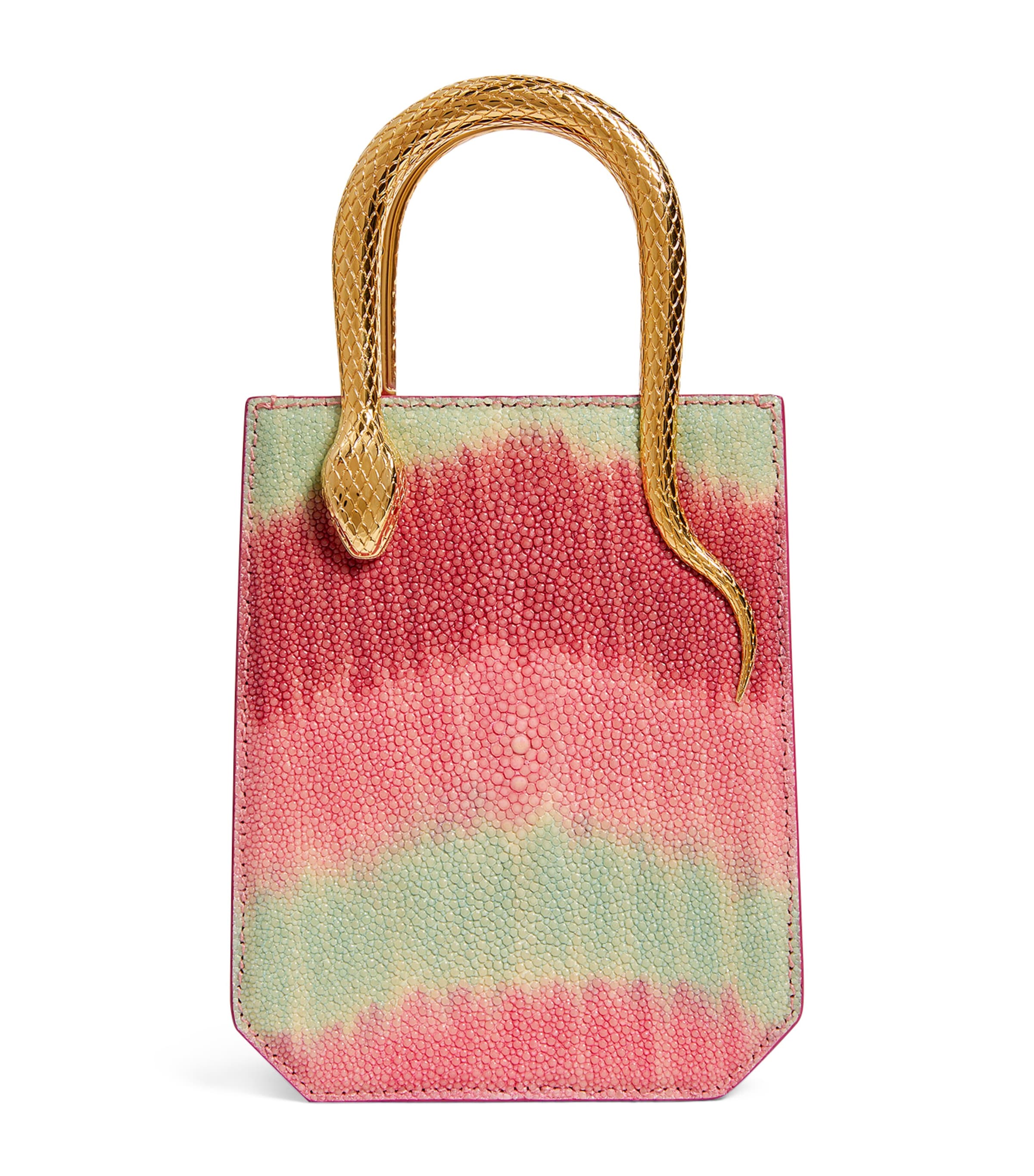 Galuchat Leather Serpentine Cross-Body Bag MULTICOLOR Image 1