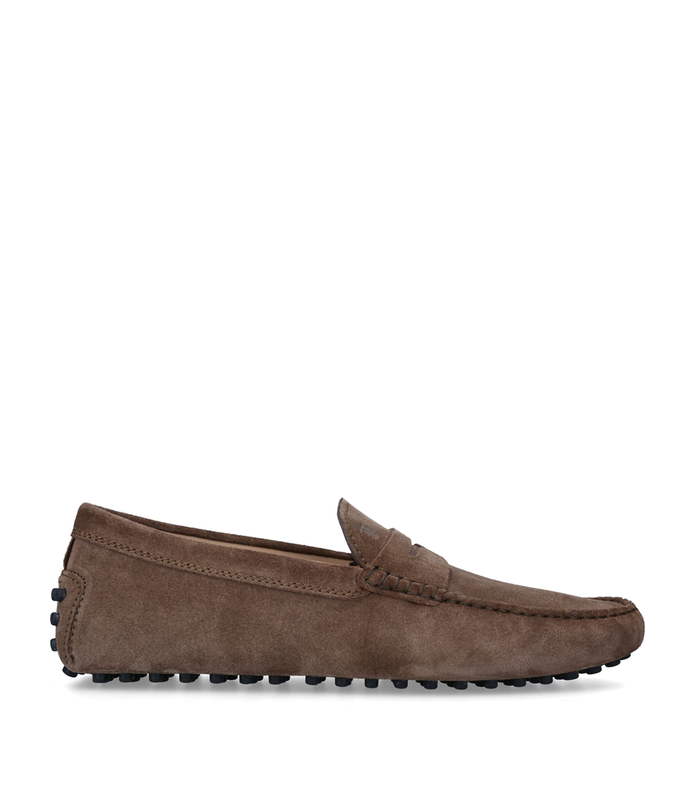 Tod's Suede Penny Driving Shoes Mid Brown Image 3