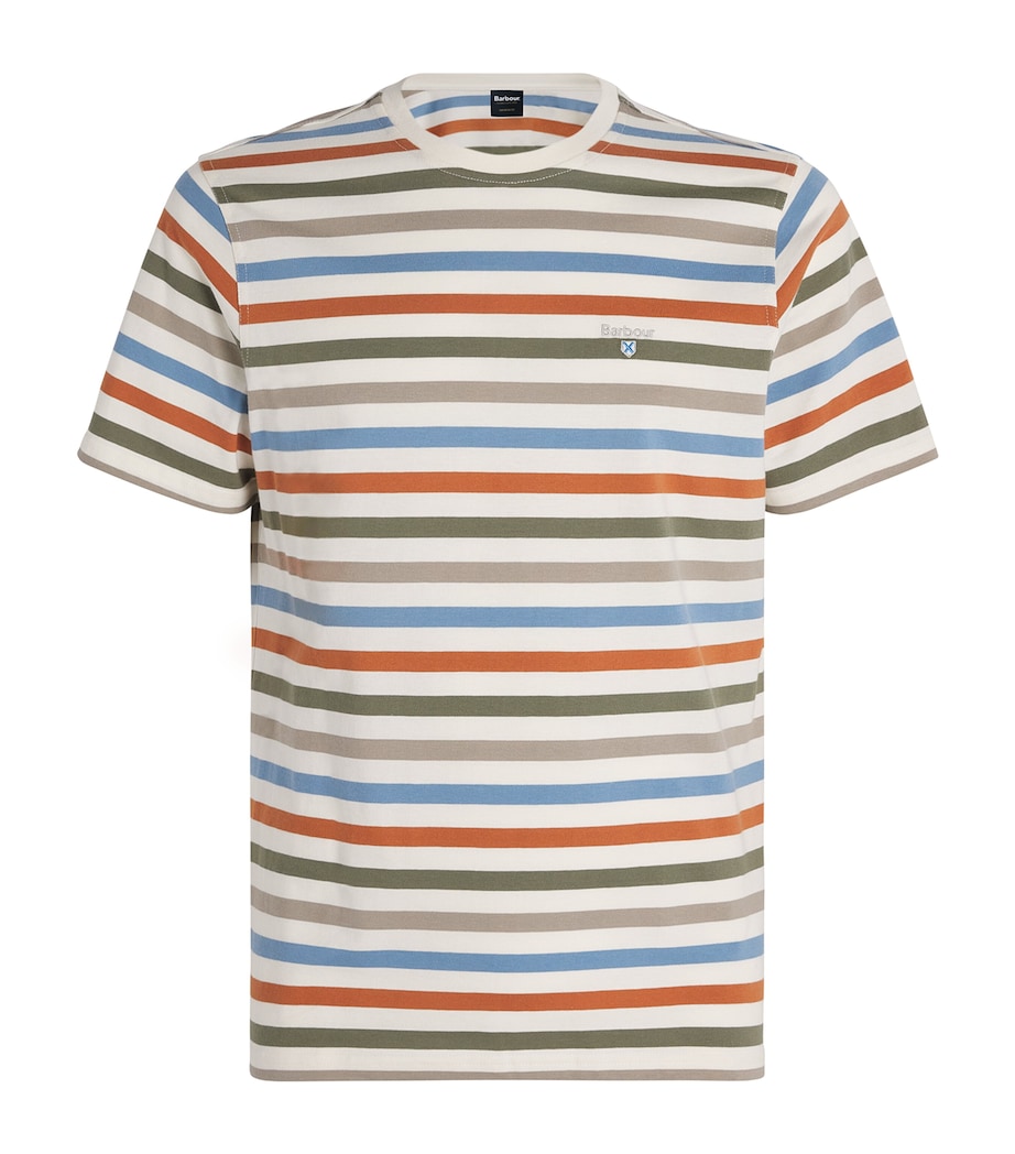 Cotton Rokeby Stripe T-Shirt WHISPER WHITE Image 1