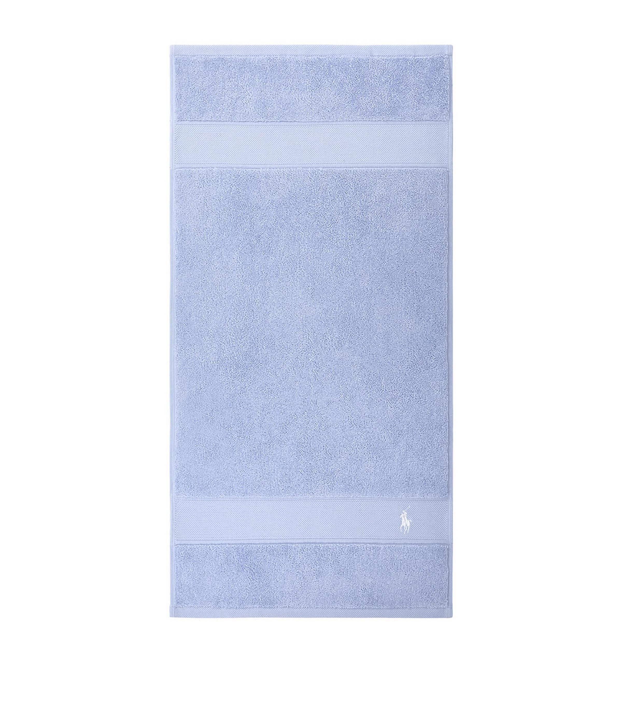 Polo Player Guest Towel (40cm x 75cm) OFFICE BLUE Image 6