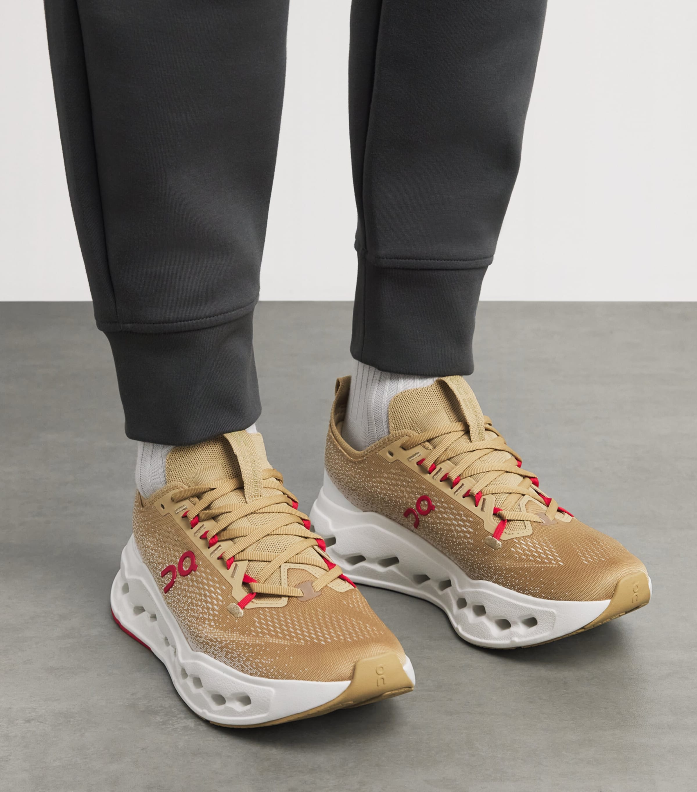 On Mens Cloudsurfer Max Year of the Horse Trainers Chai | Ivory Image 2