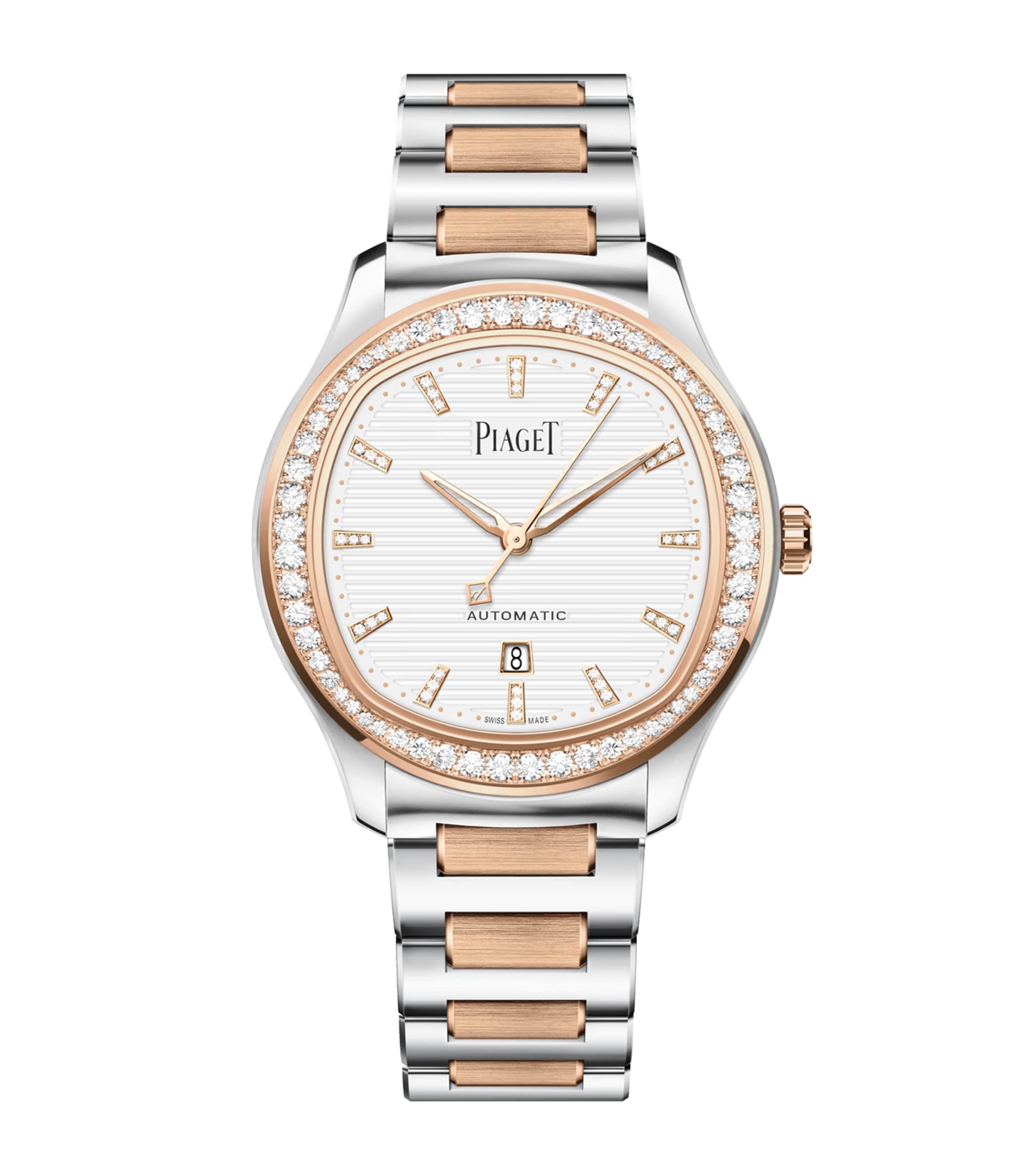Rose Gold and Steel Polo Date Watch 36mm PINK GOLD Image 1
