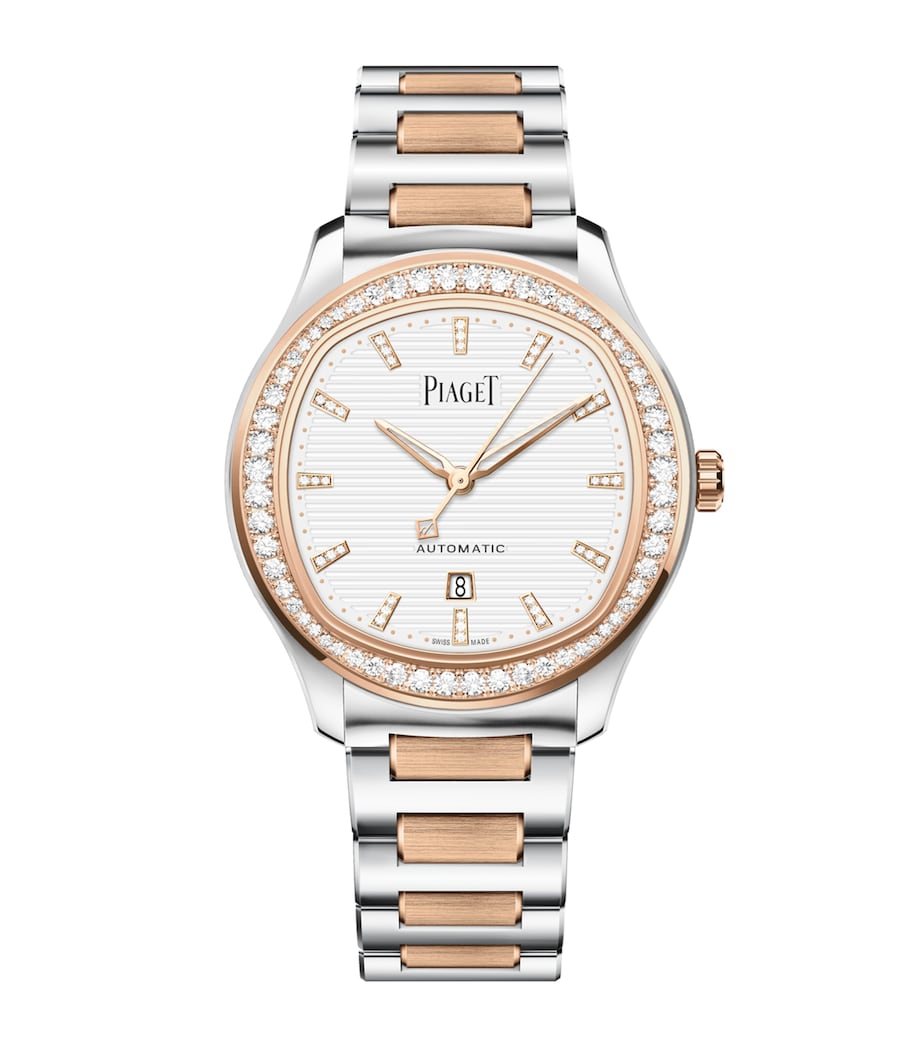 Rose Gold and Steel Polo Date Watch 36mm PINK GOLD Image 1