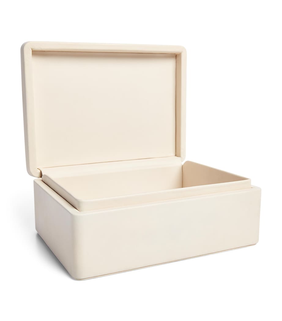 Leather Adrienne Box CREAM Image 2