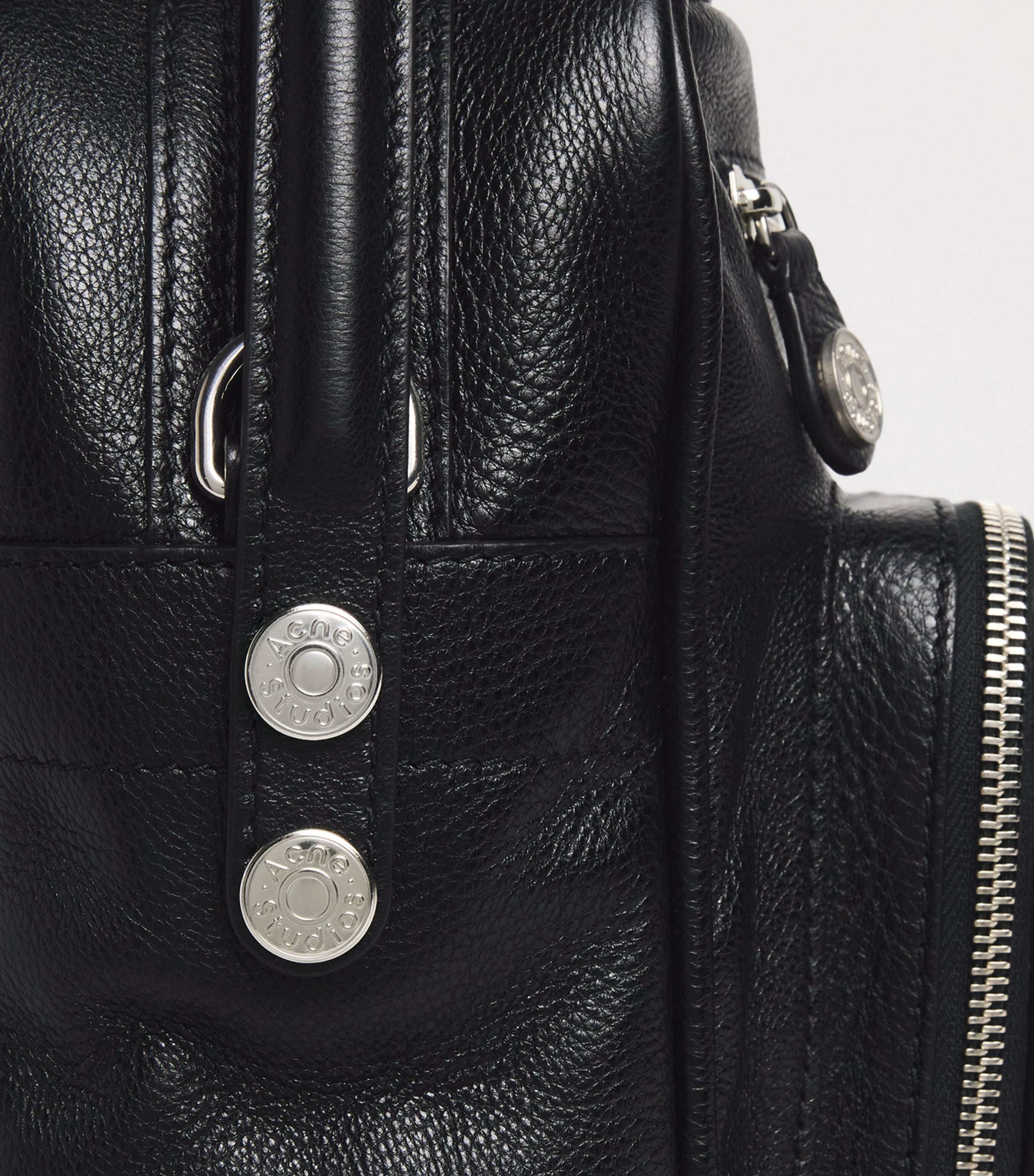 Leather Camero Shoulder Bag 900 BLACK Image 4