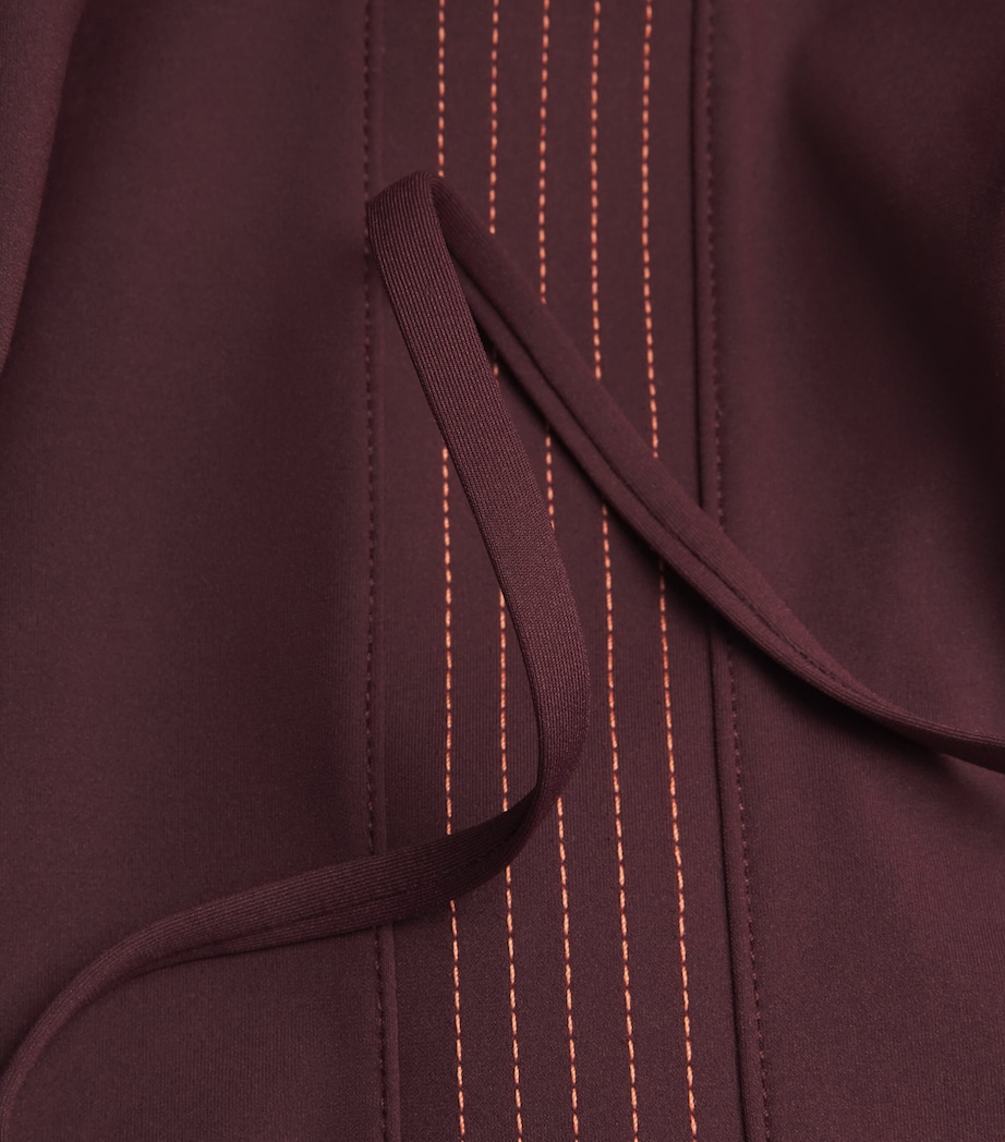 Mesh-Panel Swimsuit 400 BORDEAUX/BURGNDY Image 4