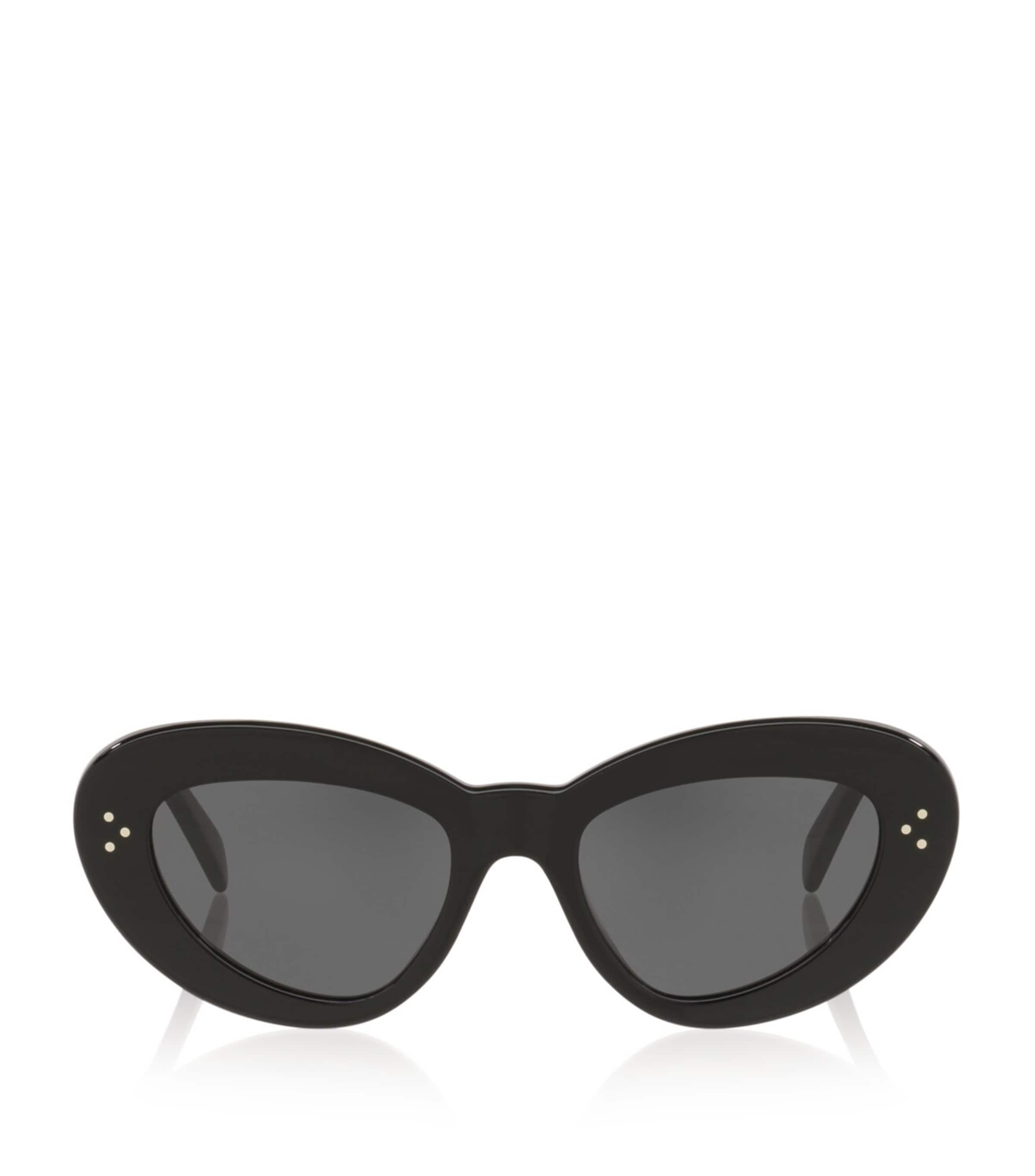 Oversized Cat Eye 3 Dots Sunglasses 1100L1 Image 1