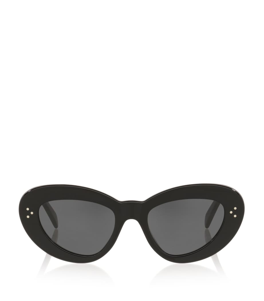 Oversized Cat Eye 3 Dots Sunglasses 1100L1 Image 1