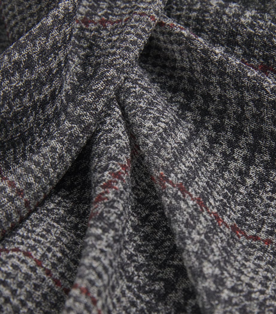 Tulle Check Midi Skirt 087930GREY/VANLA/RED Image 5