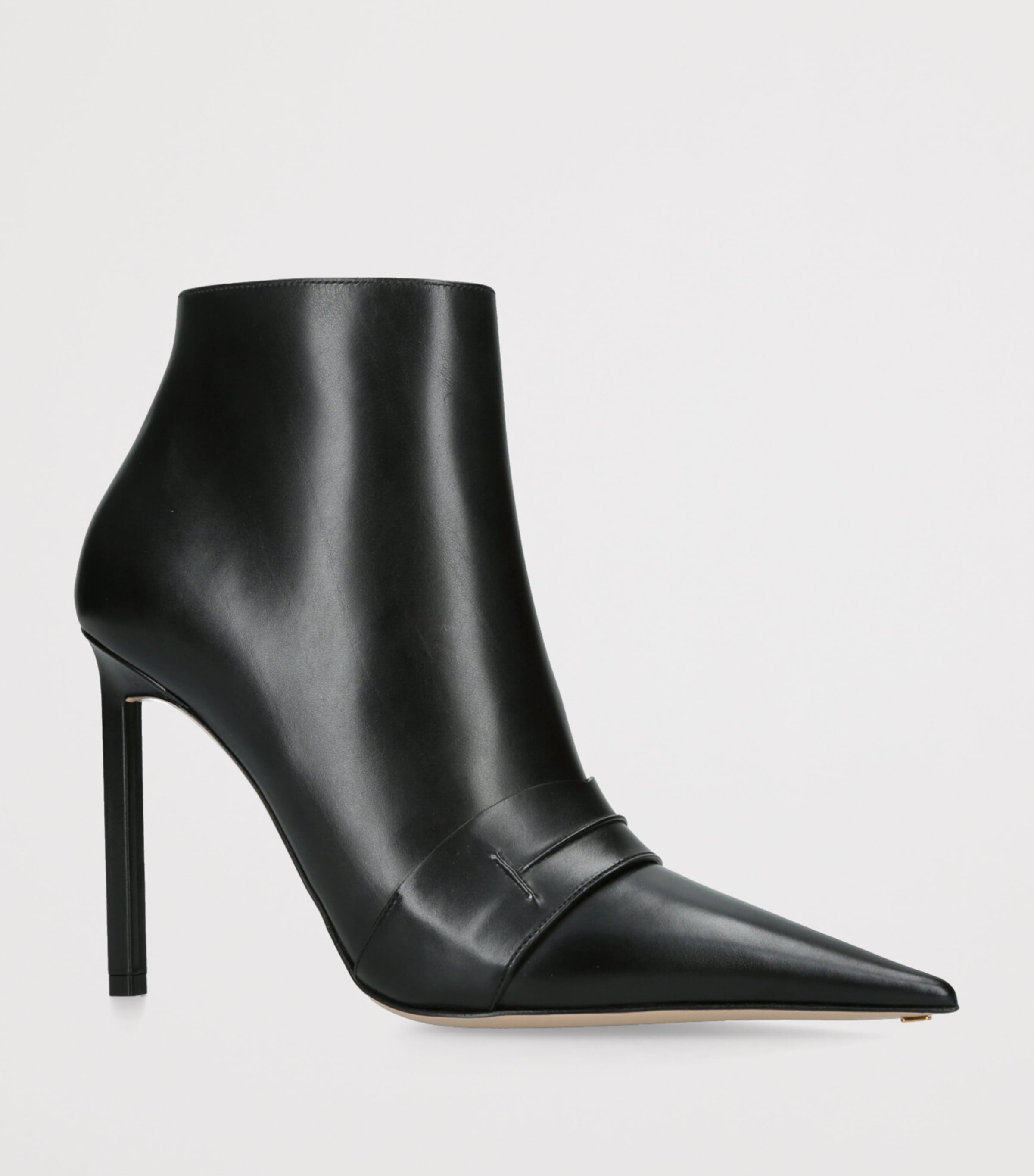 Leather Eva Ankle Boots 105 BLACK Image 3