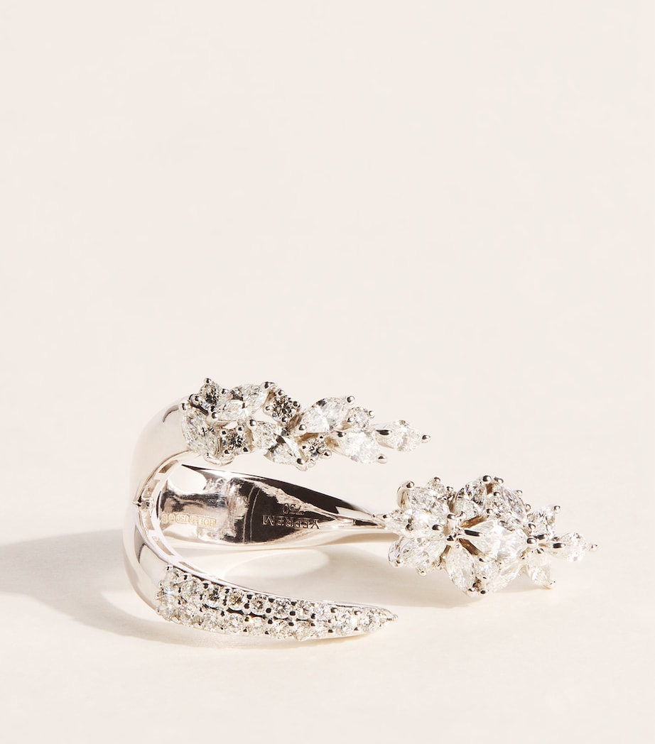 Yeprem White Gold and Diamond Y-Not Stackable Ring White Gold Image 1