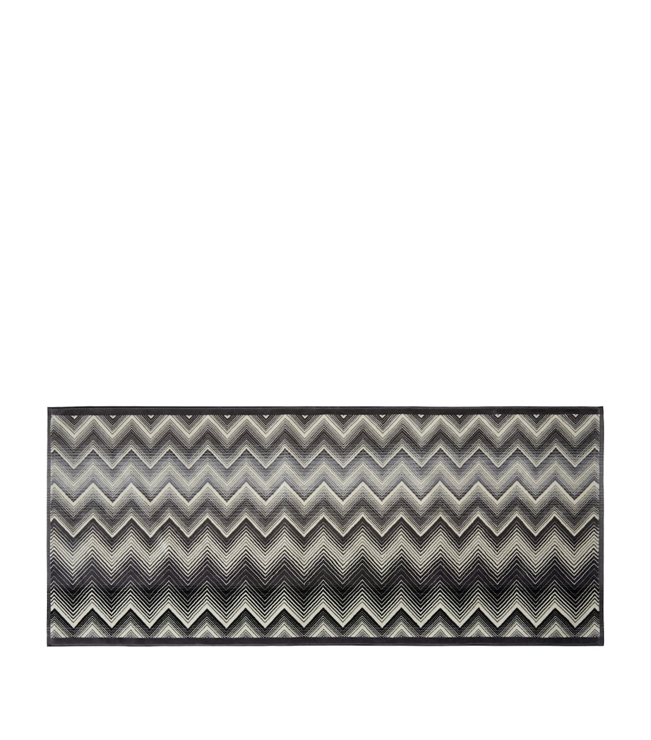 Missoni Home Marea Bath Mat (70cm x 160cm) Black/white Image 1