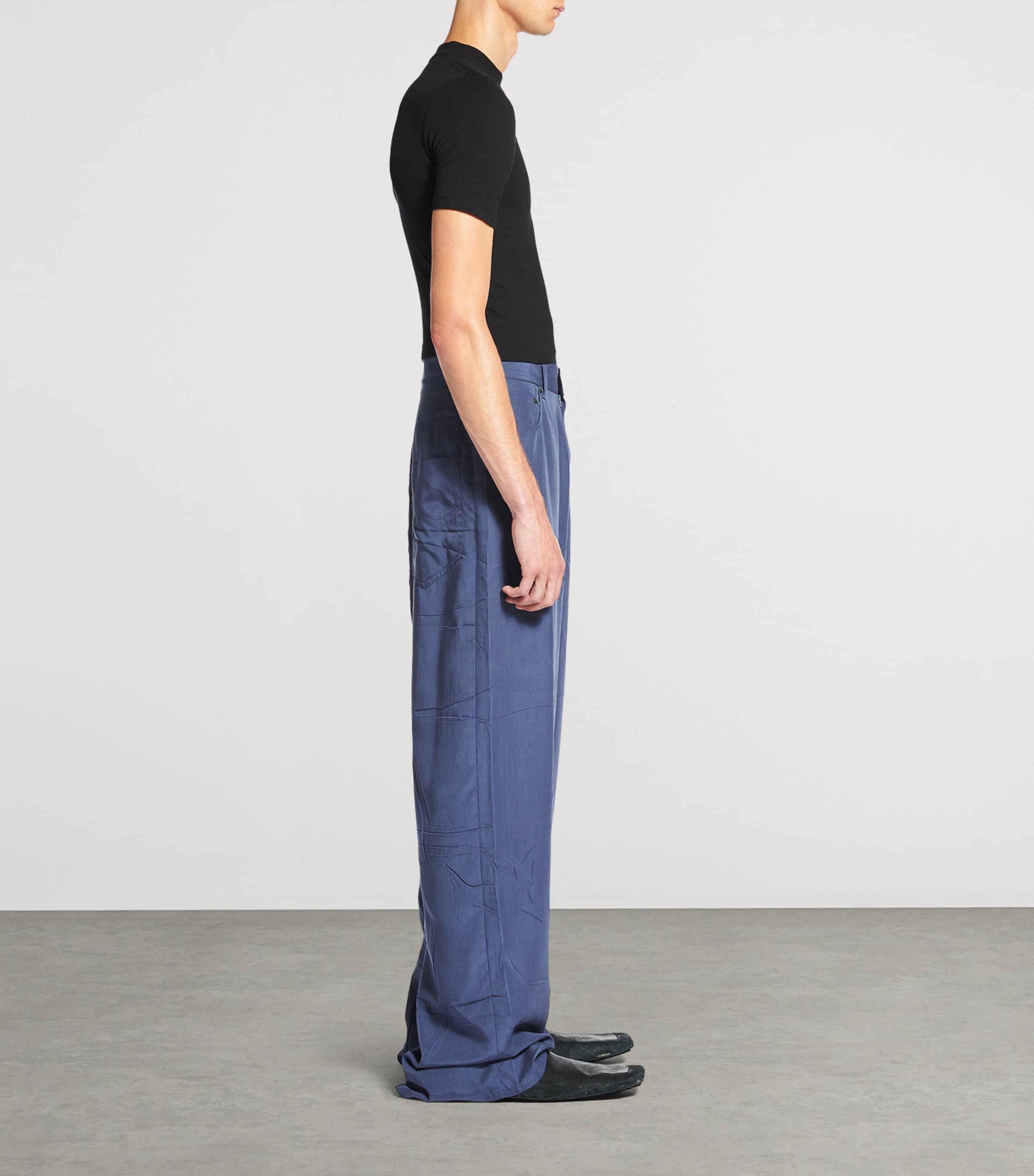 Balenciaga Poplin Wide-Leg Trousers | Harrods US