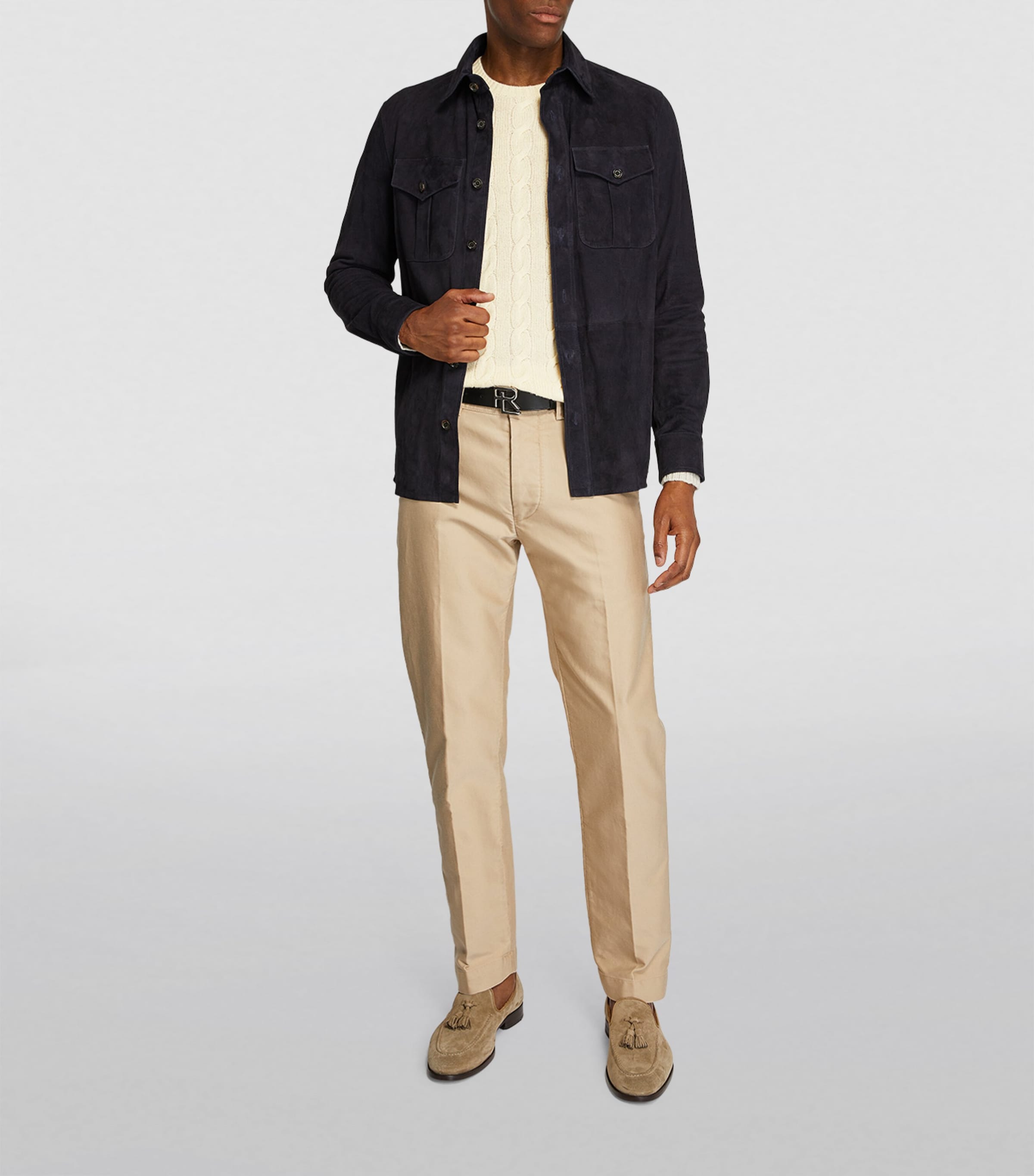 Cashmere Cable-Knit Sweater WHITE Image 2