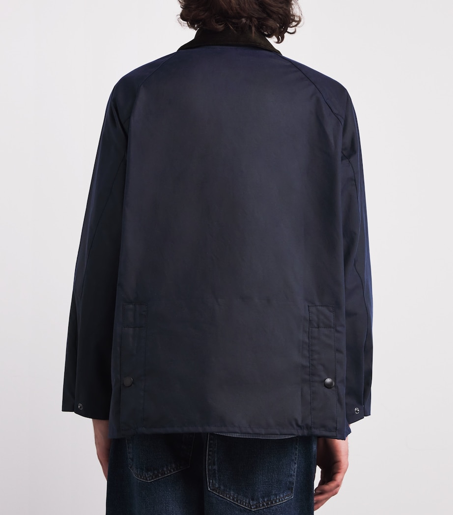 x Paul Smith Waxed Oversized Bedale Jacket NIGHT SKY Image 4