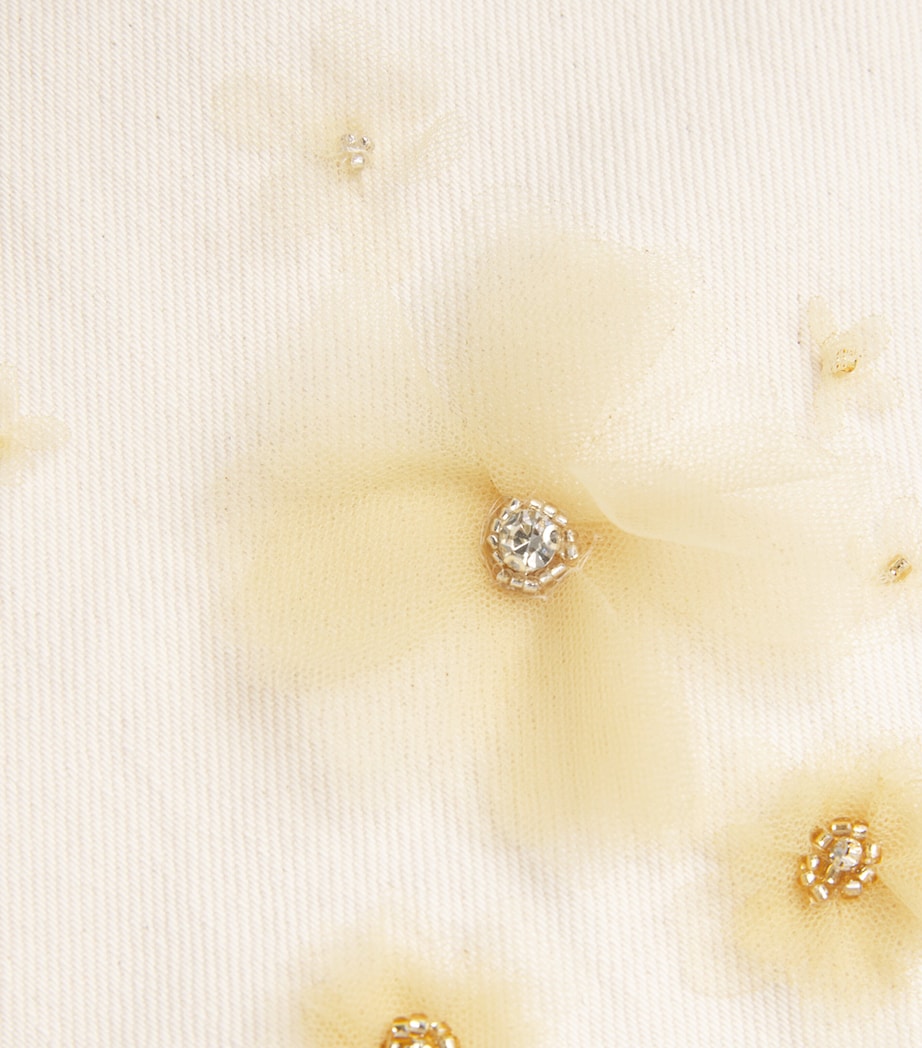 Embellished Low-Slung Barrel Jeans VANILLA BEAN Image 5