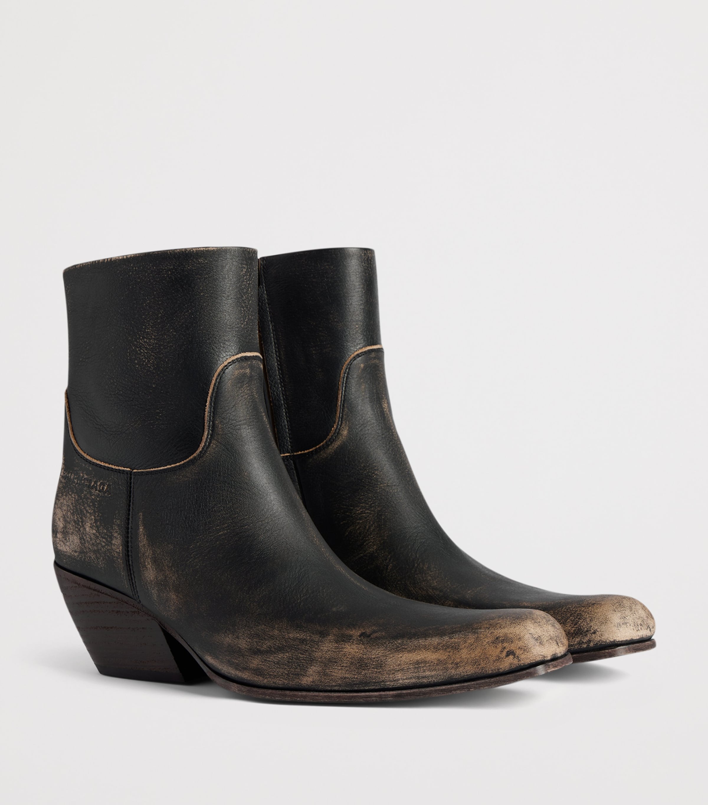 Balenciaga Bullskin Worn-Out Memphis Ankle Boots 55 Image 2