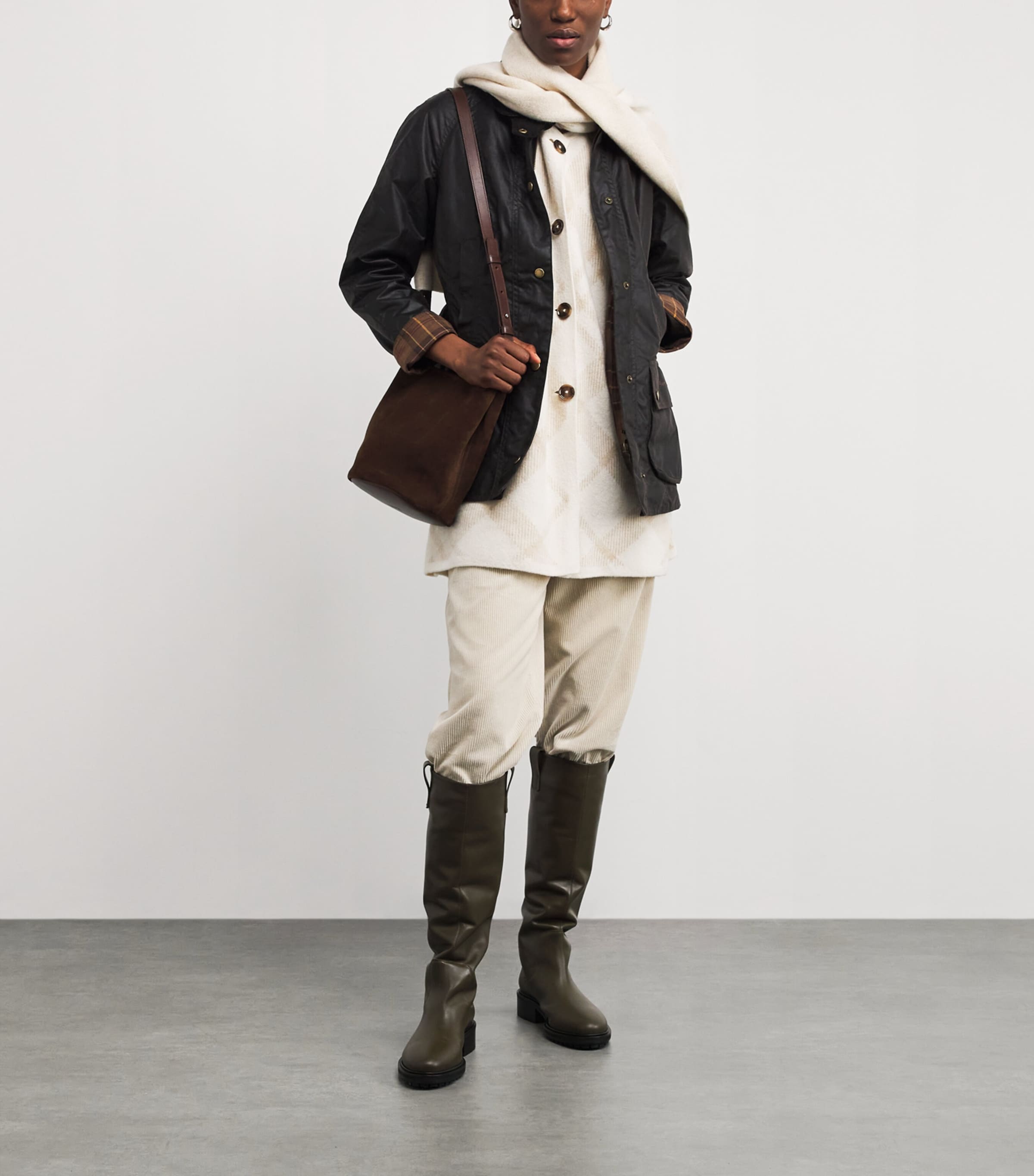 Waxed Beadnell Jacket RUSTIC Image 2