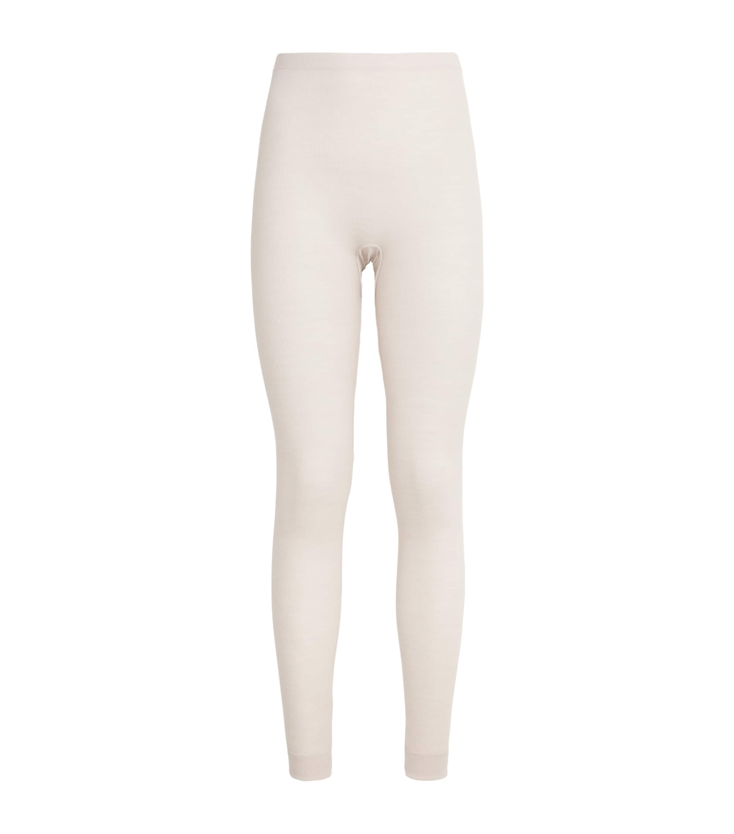 Zimmerli Wool-silk Leggings In Grey