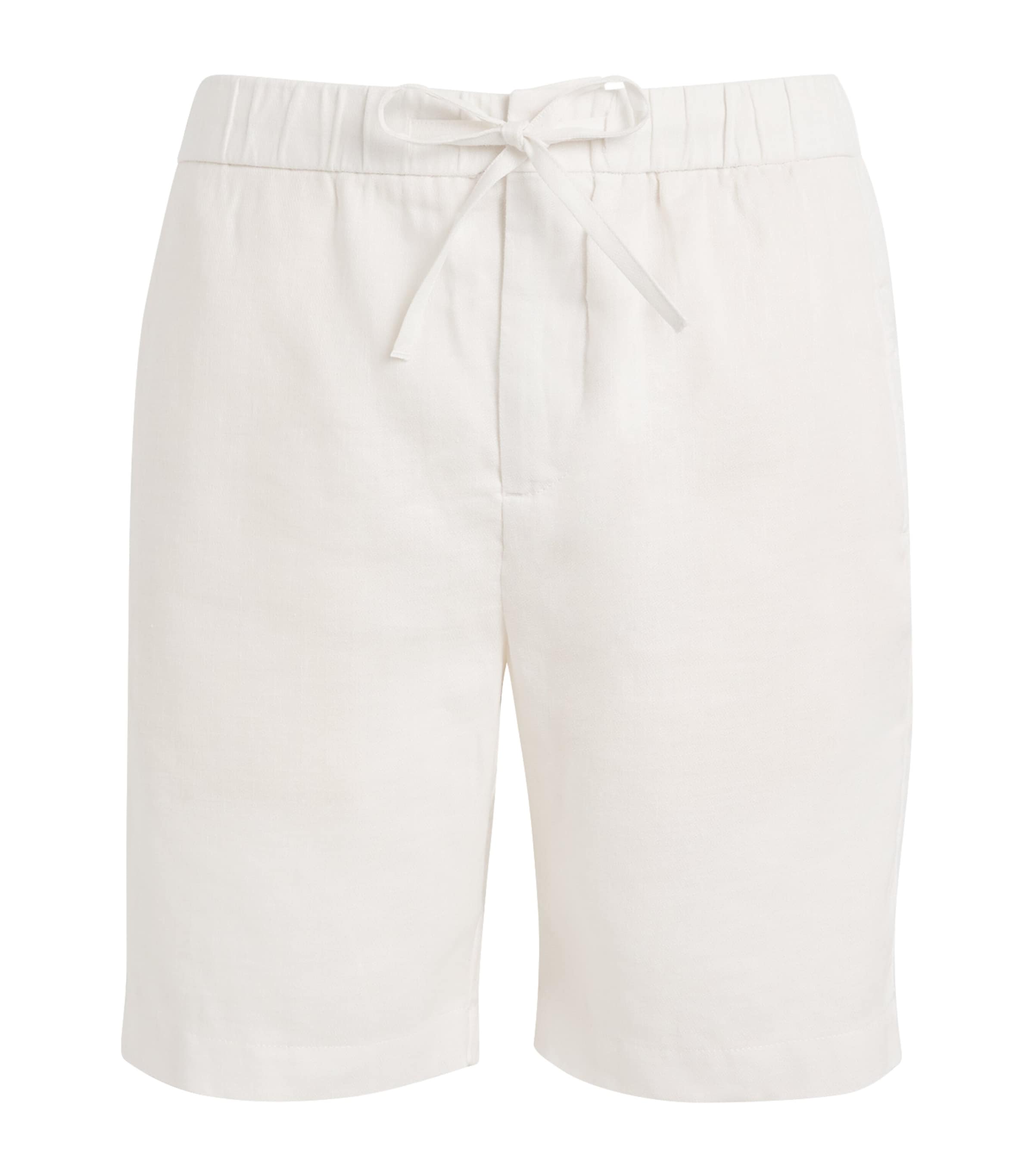 Frescobol Carioca Linen-cotton Felipe Shorts In White
